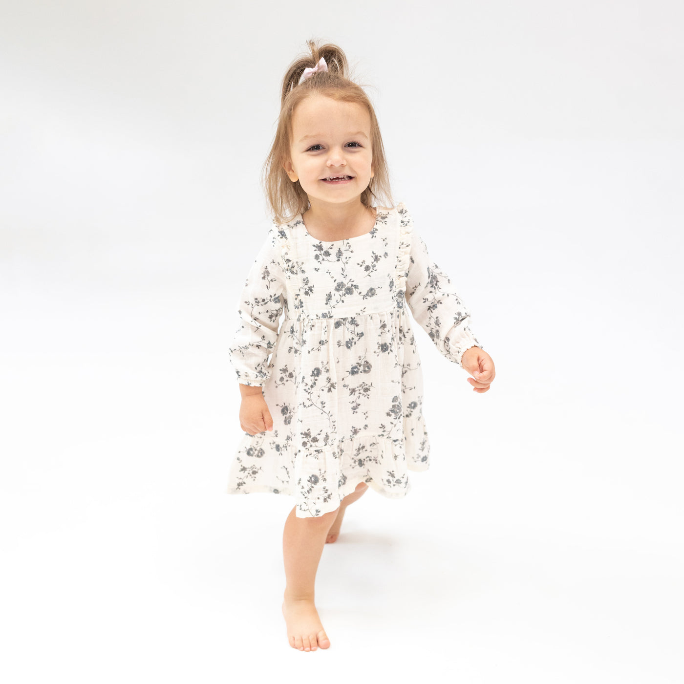 Ruffle Tiered Dress And Ribbed Legging - Climbing Roses-Angel Dear