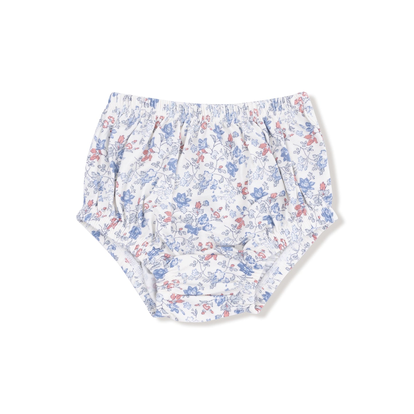 Simple Long Sleeve Peter Pan Collar Dress + Diaper Cover in our  Country Girl Floral print from Angel Dear