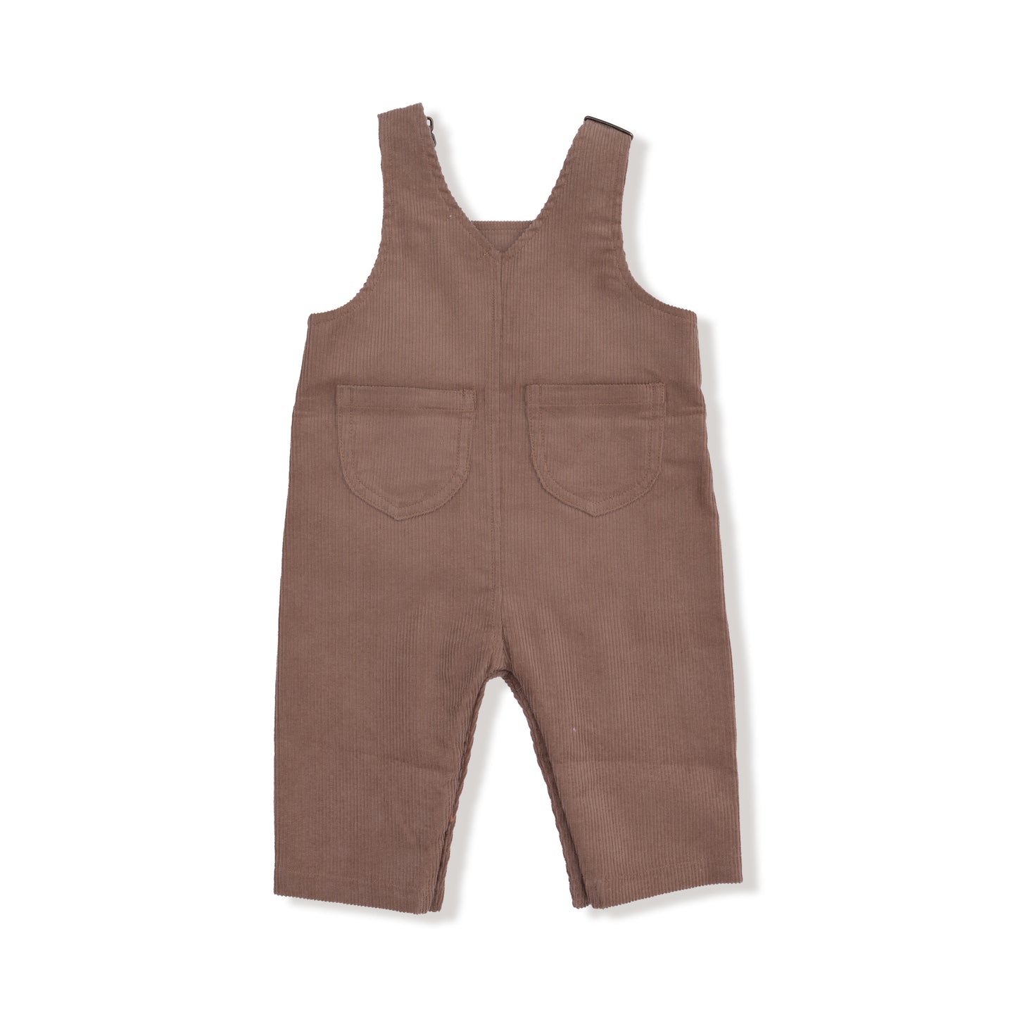 Classic Overall in our Chocolate Malt print from Angel Dear