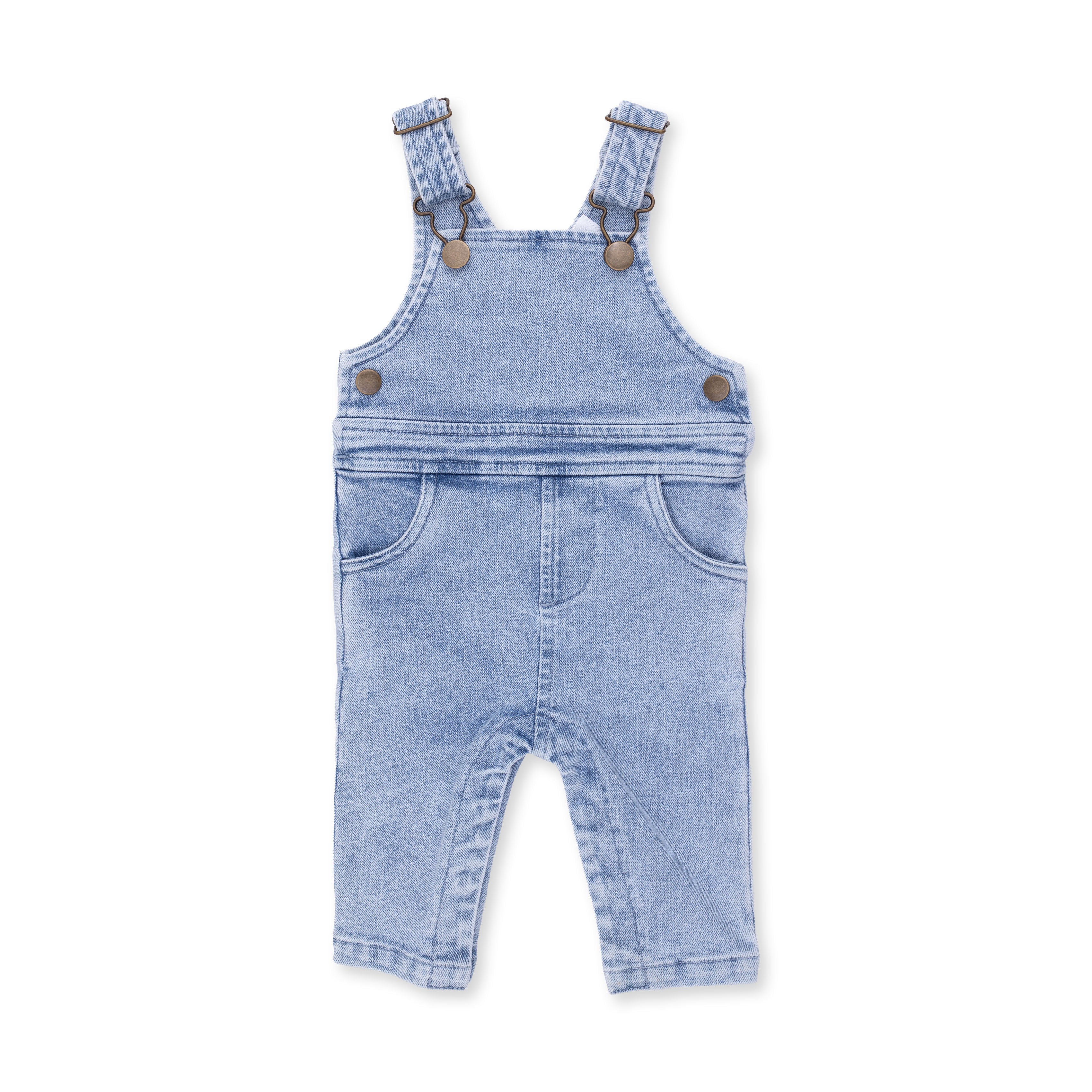 Old School Blue Stretch Denim - Uni Old School Overall