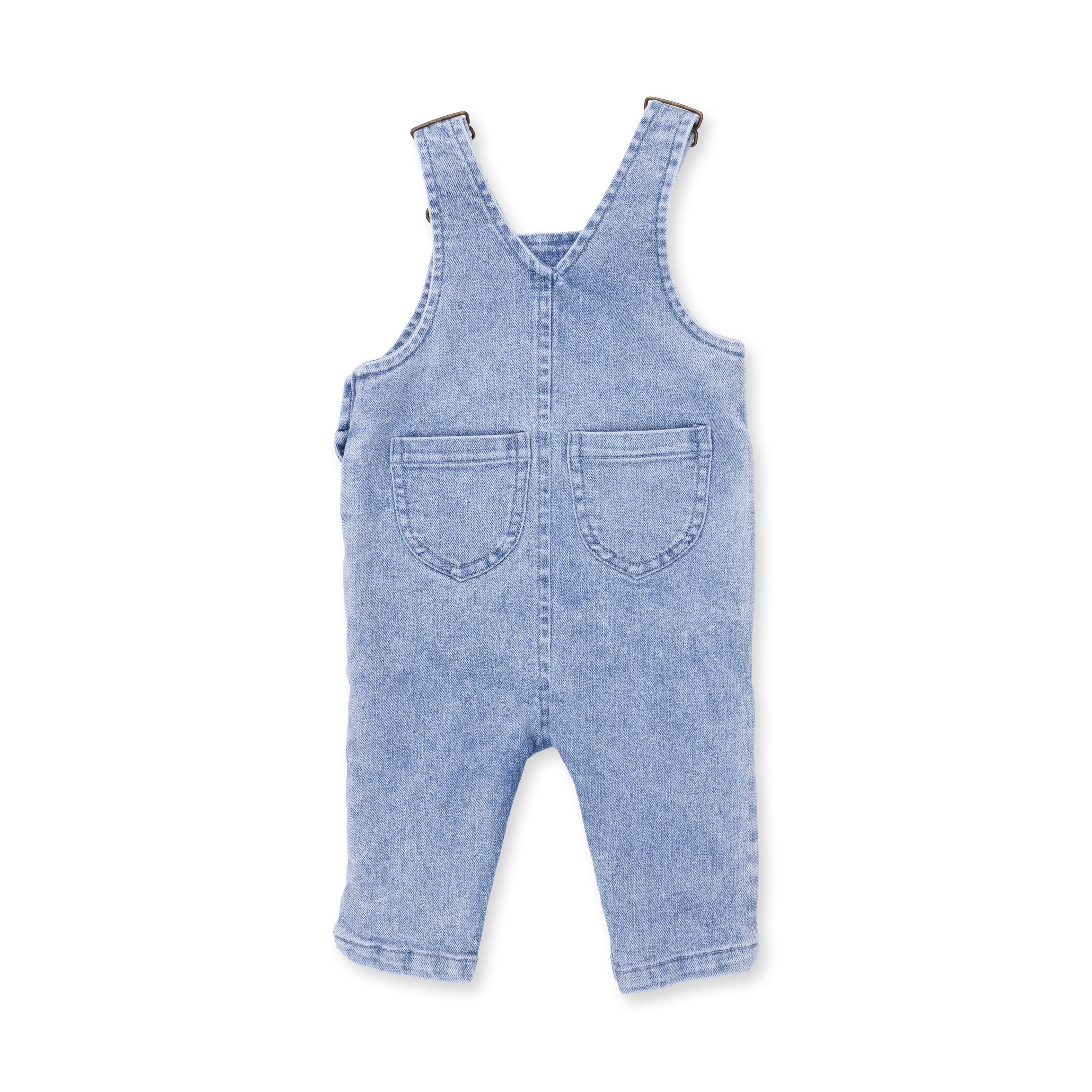 Old School Blue Stretch Denim - Uni Old School Overall