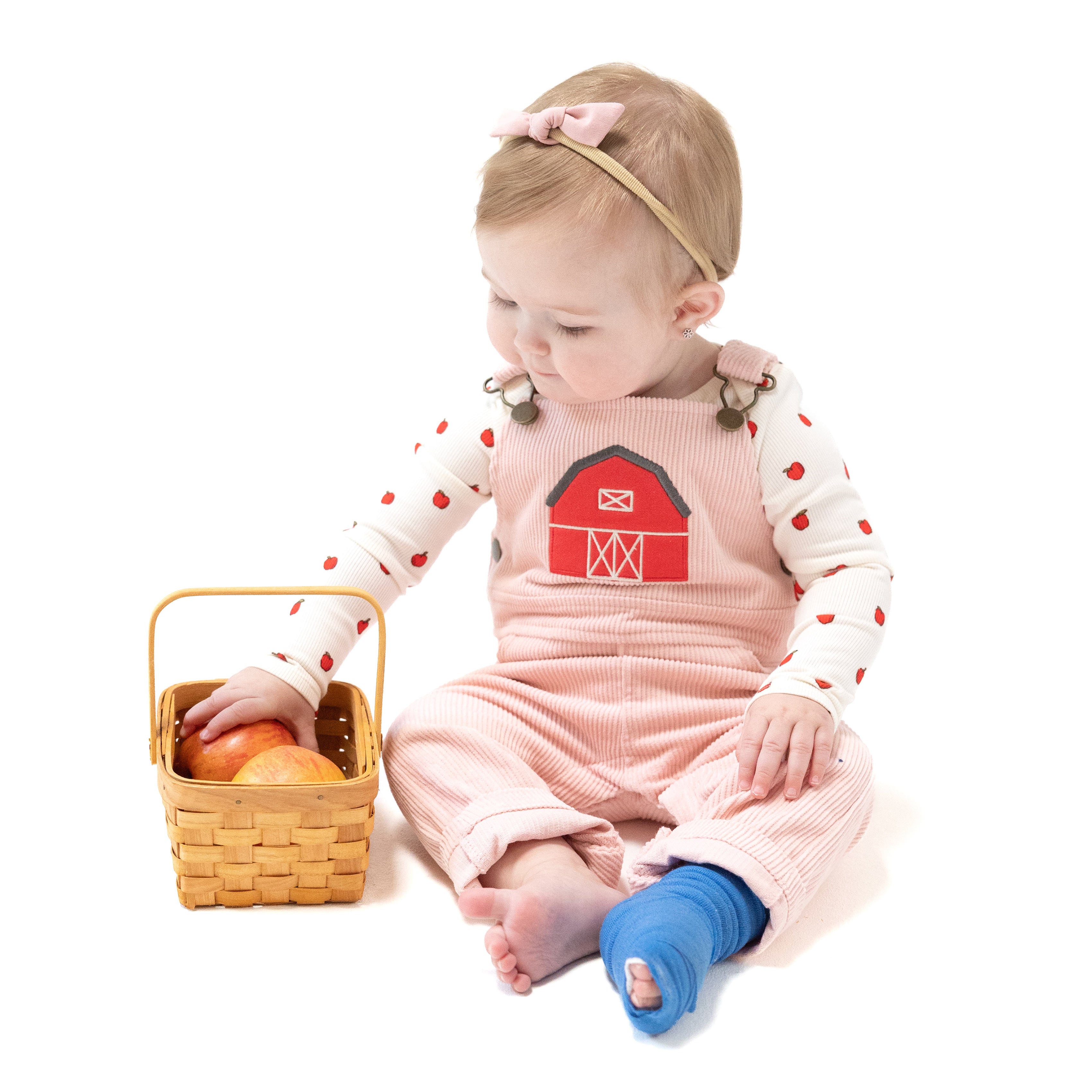 Classic Overall in our  Little Farm print from Angel Dear