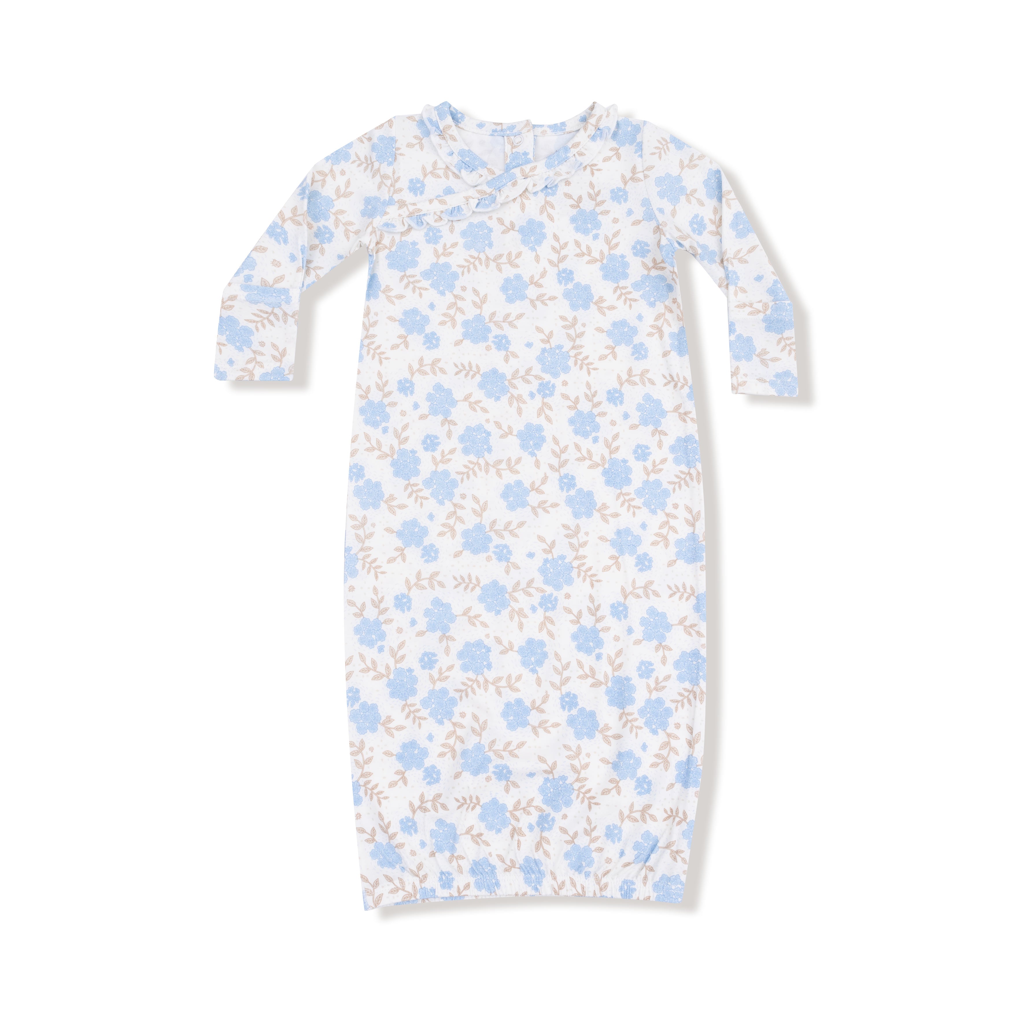 Kimono Gown in our  Baby Blue Floral print from Angel Dear