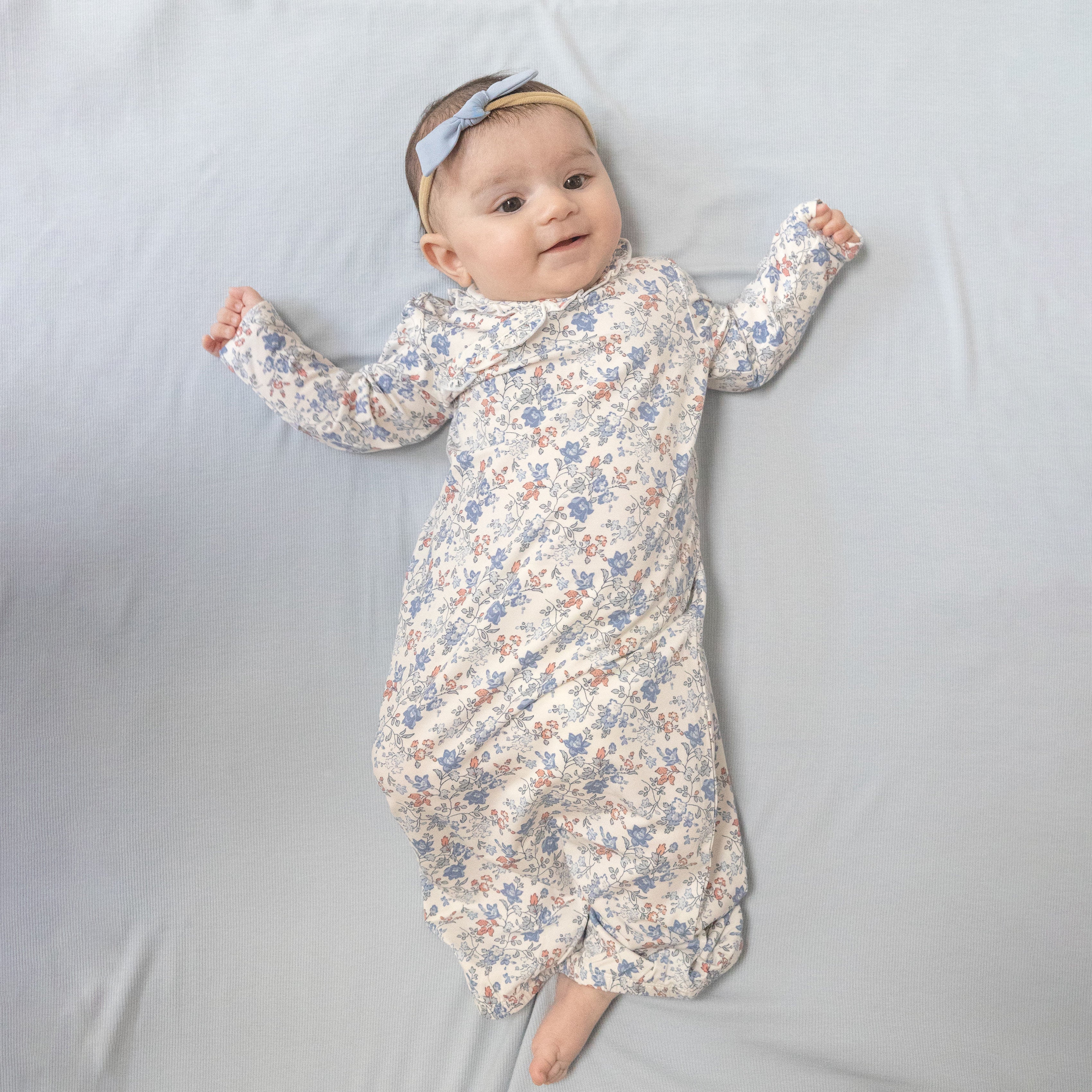 Kimono Gown in our  Country Girl Floral print from Angel Dear