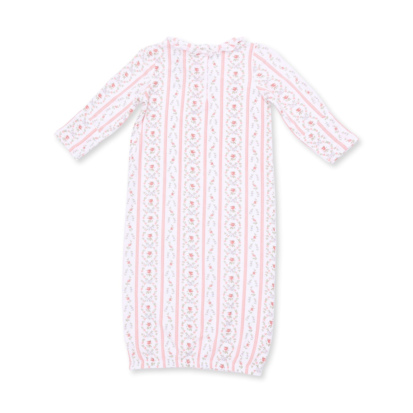 Marnie Rosebud Stripe - Kimono Gown and Knotted Hat