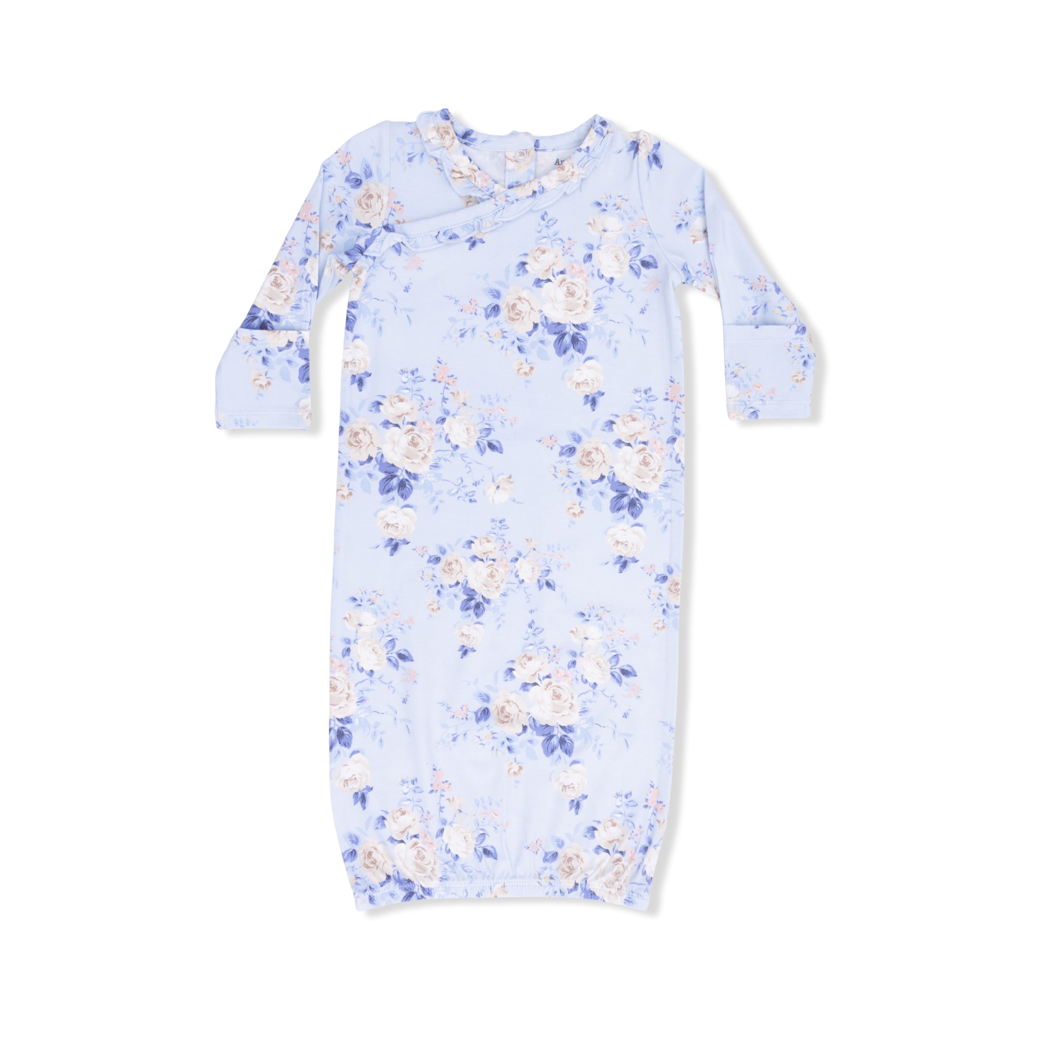 Ashley Rose Floral - Kimono Gown & Knot Headband-Angel Dear