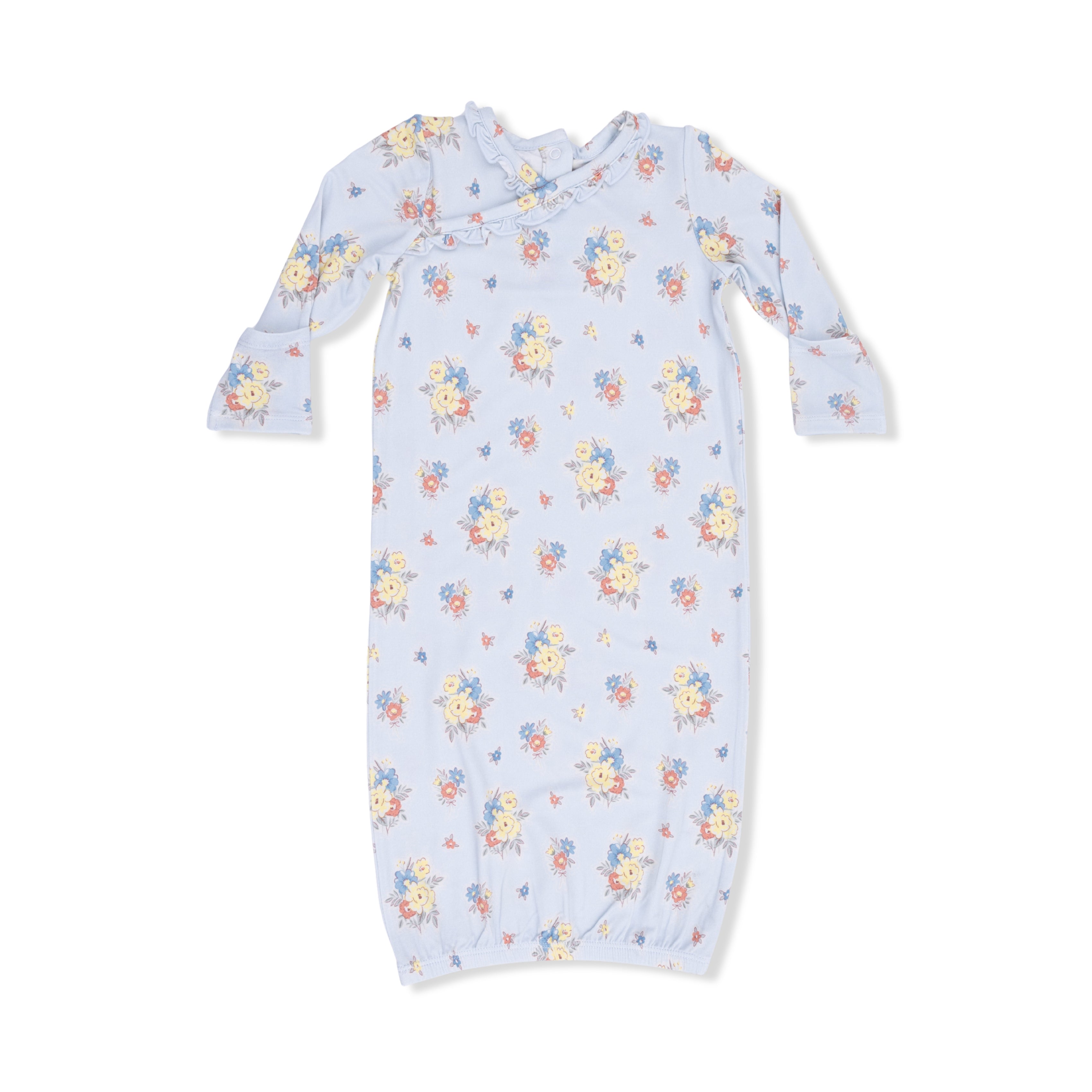 Country Stitch Floral  - Kimono Gown & Knot Headband-Angel Dear