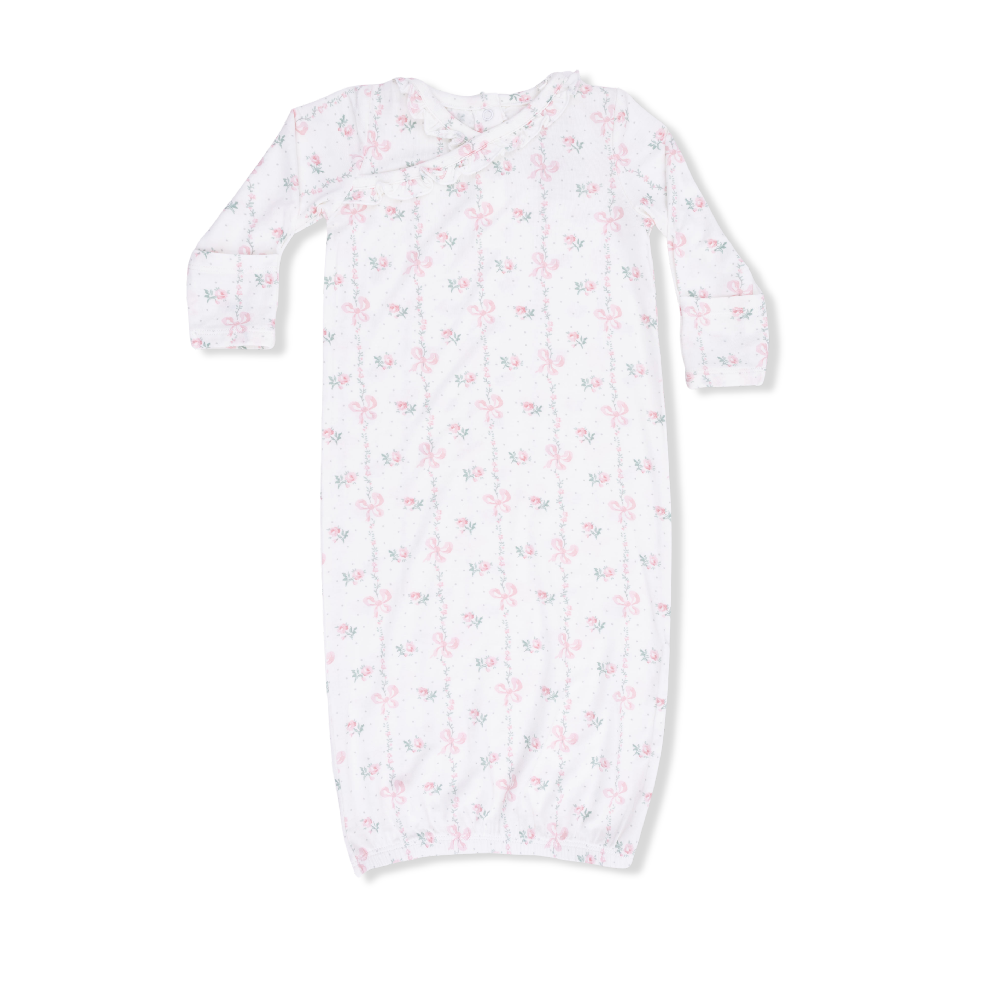 Dainty Buds and Bows - Kimono Gown & Knot Headband-Angel Dear