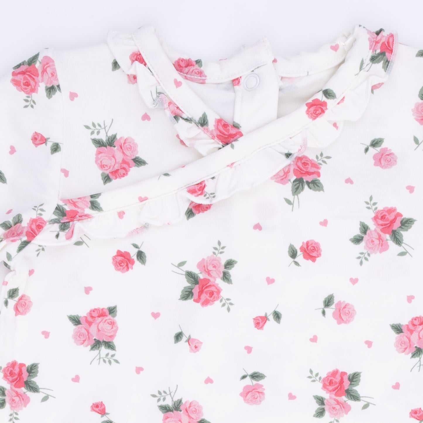 Pink Rosettes - Kimono Gown & Knot Headband