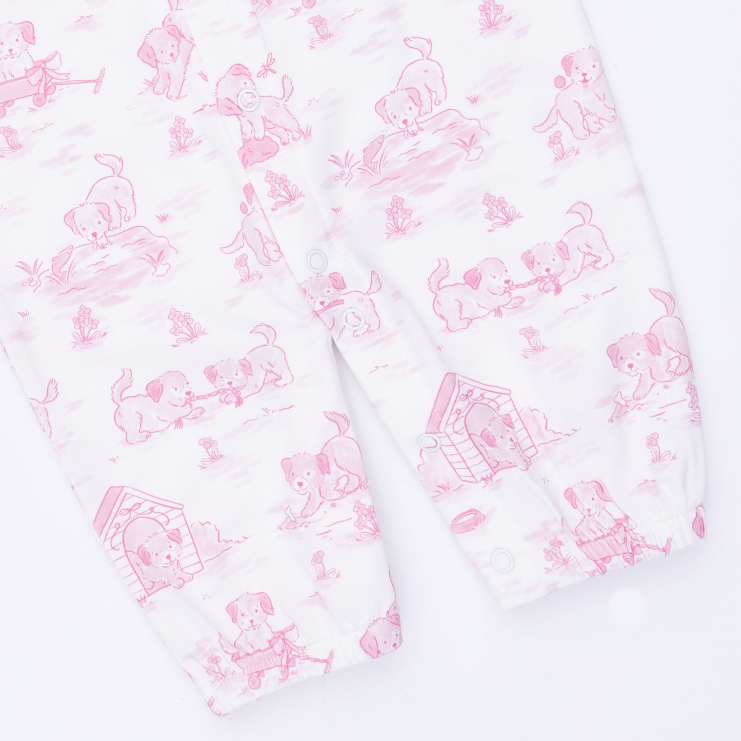 Puppy Toile Pink - Convertible Gown