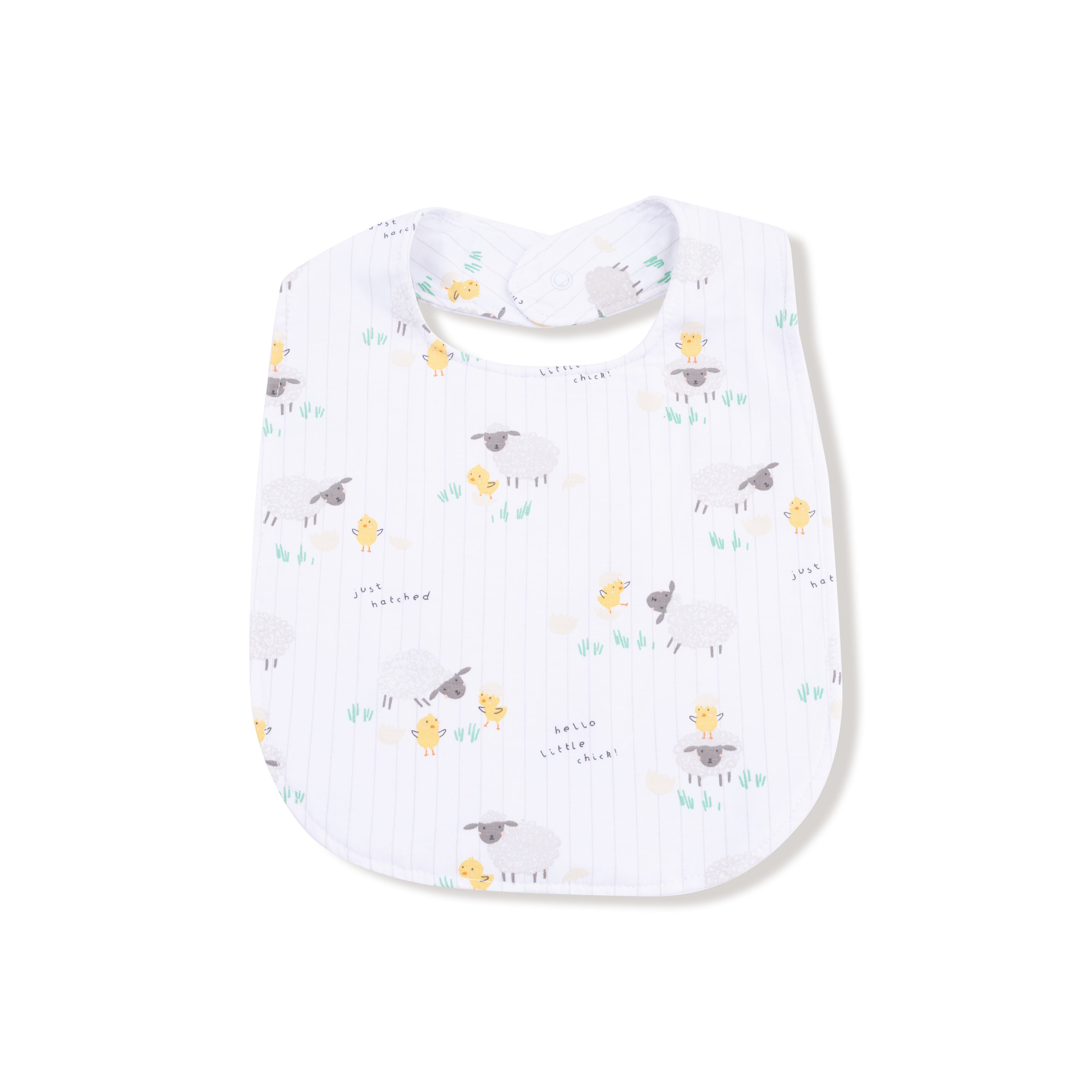 Feeding Bib in our  Just Hatched - Unisex print from Angel Dear