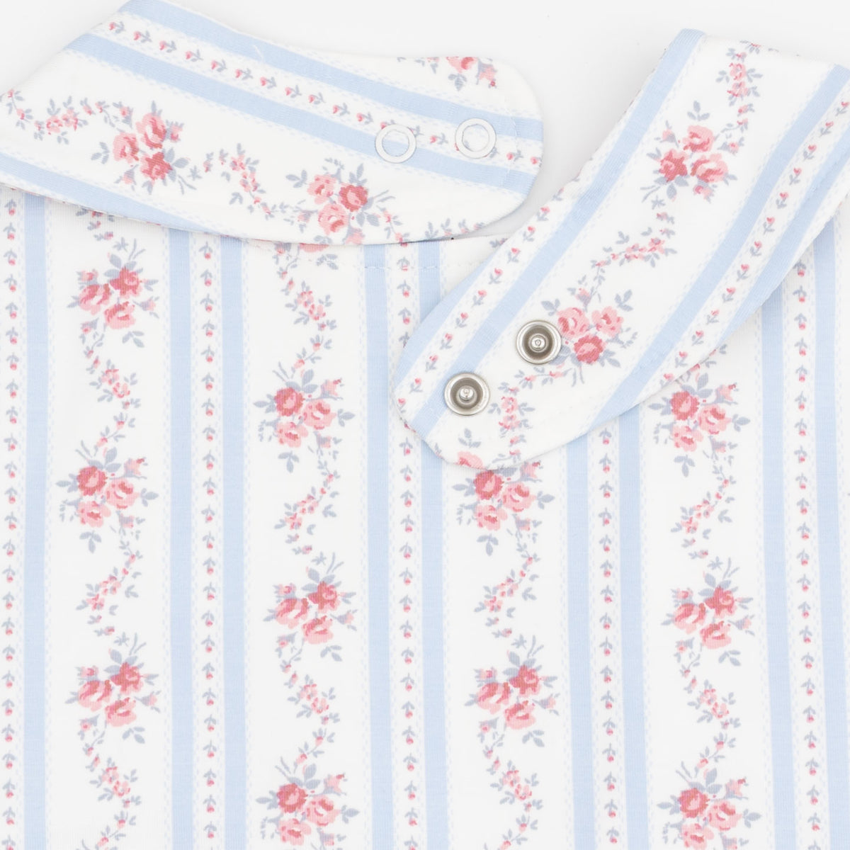 Anna Floral Stripe - Feeding Bib