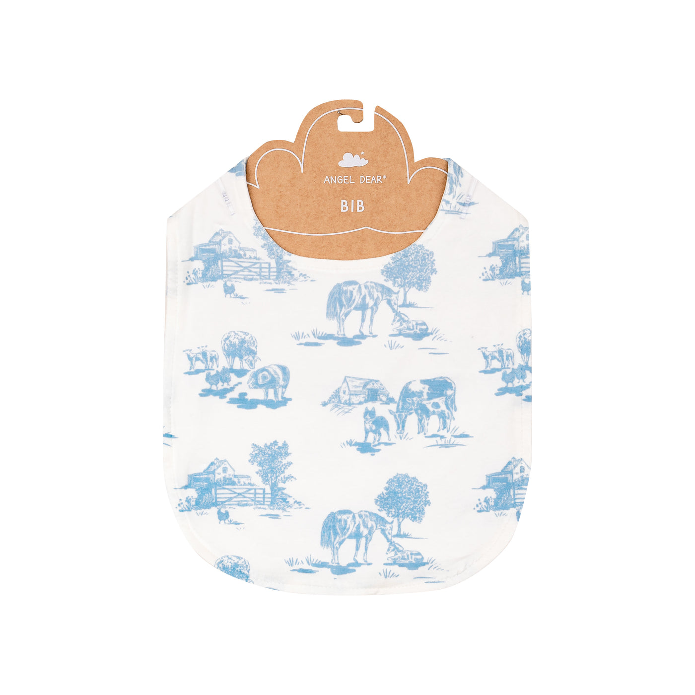 Feeding Bib - Farm Toile-Angel Dear