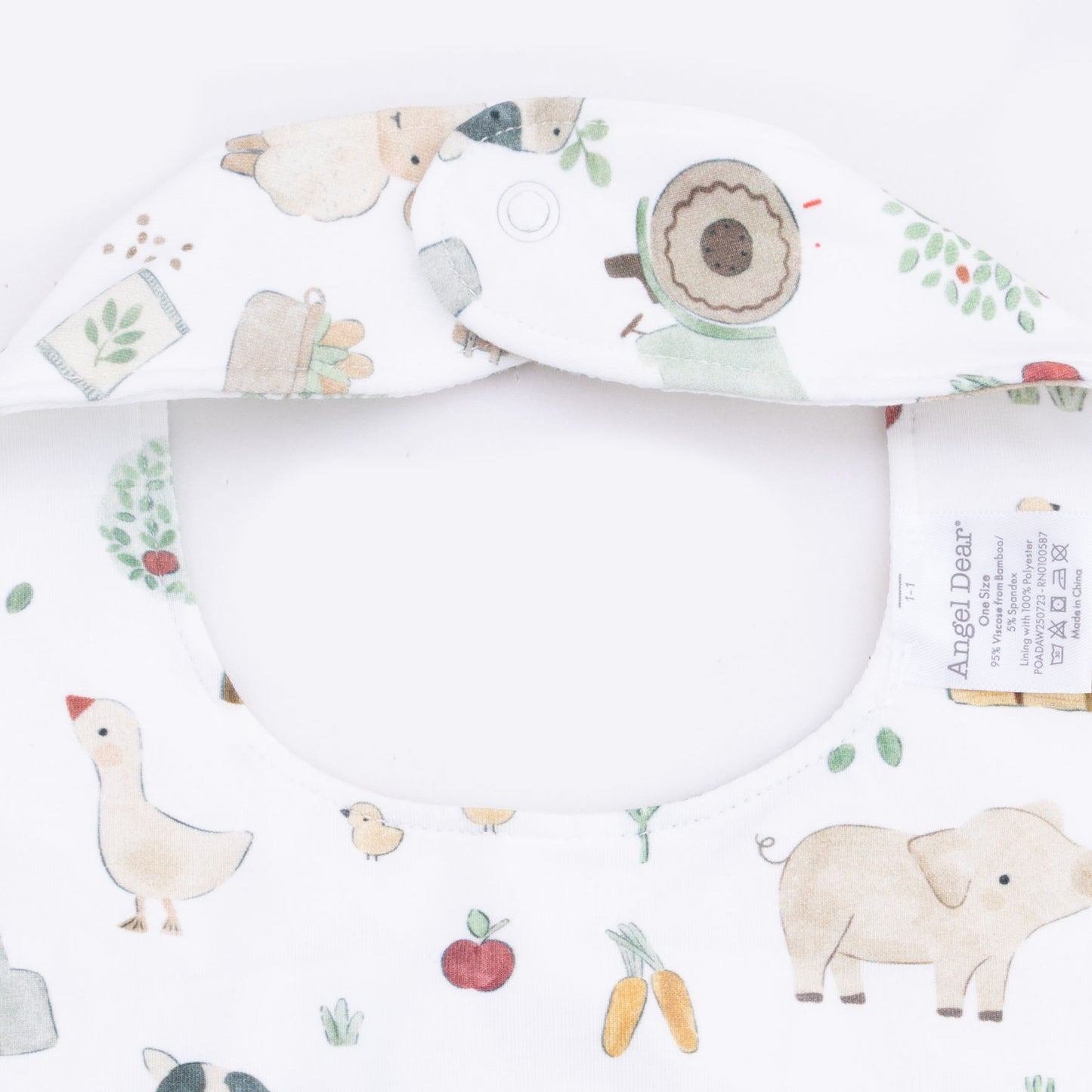 Cute Farm Animals Uni - 2 Way Zipper Footie, Swaddle  & Bandana Bib Set