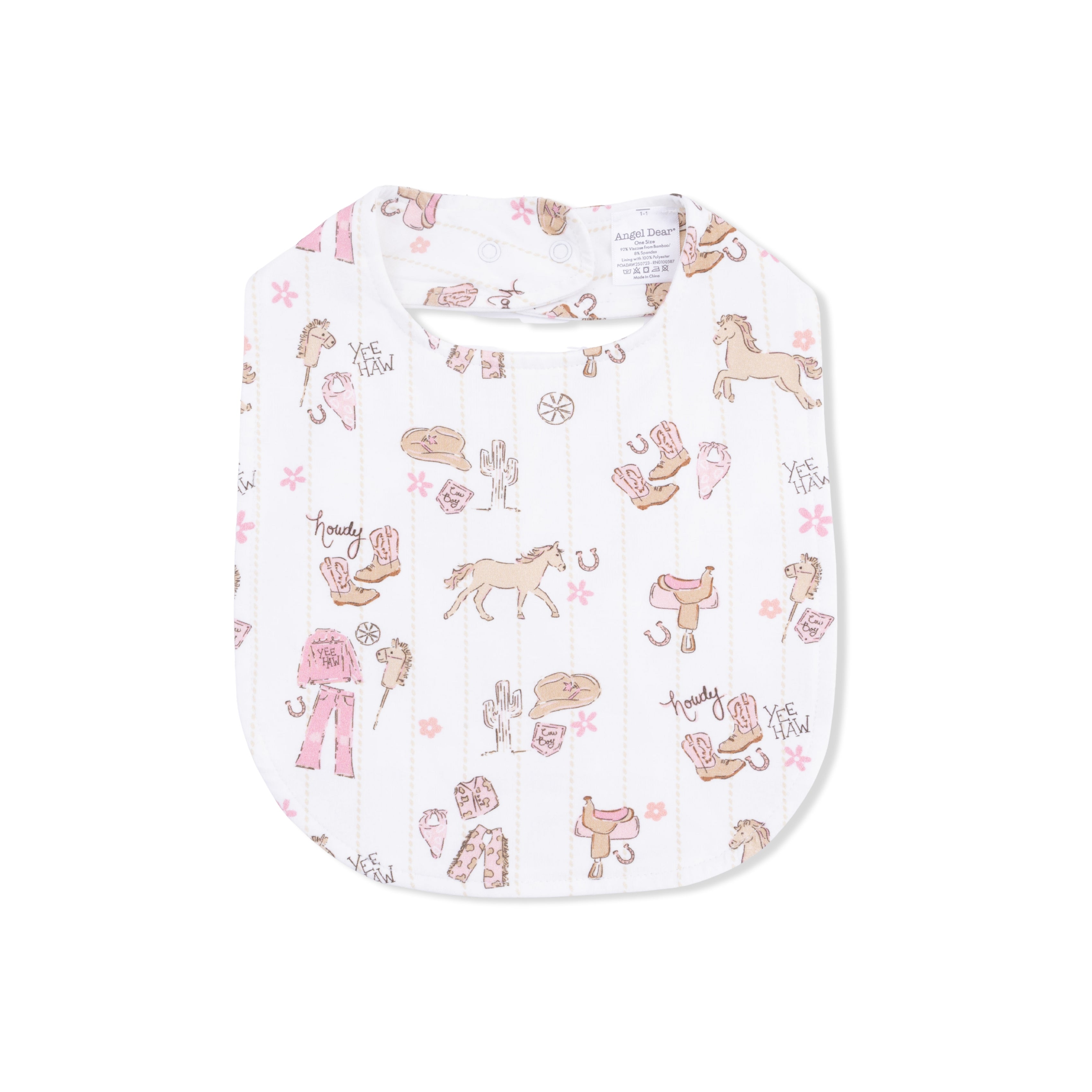 Cowgirl Nursery - Feeding Bib-Angel Dear