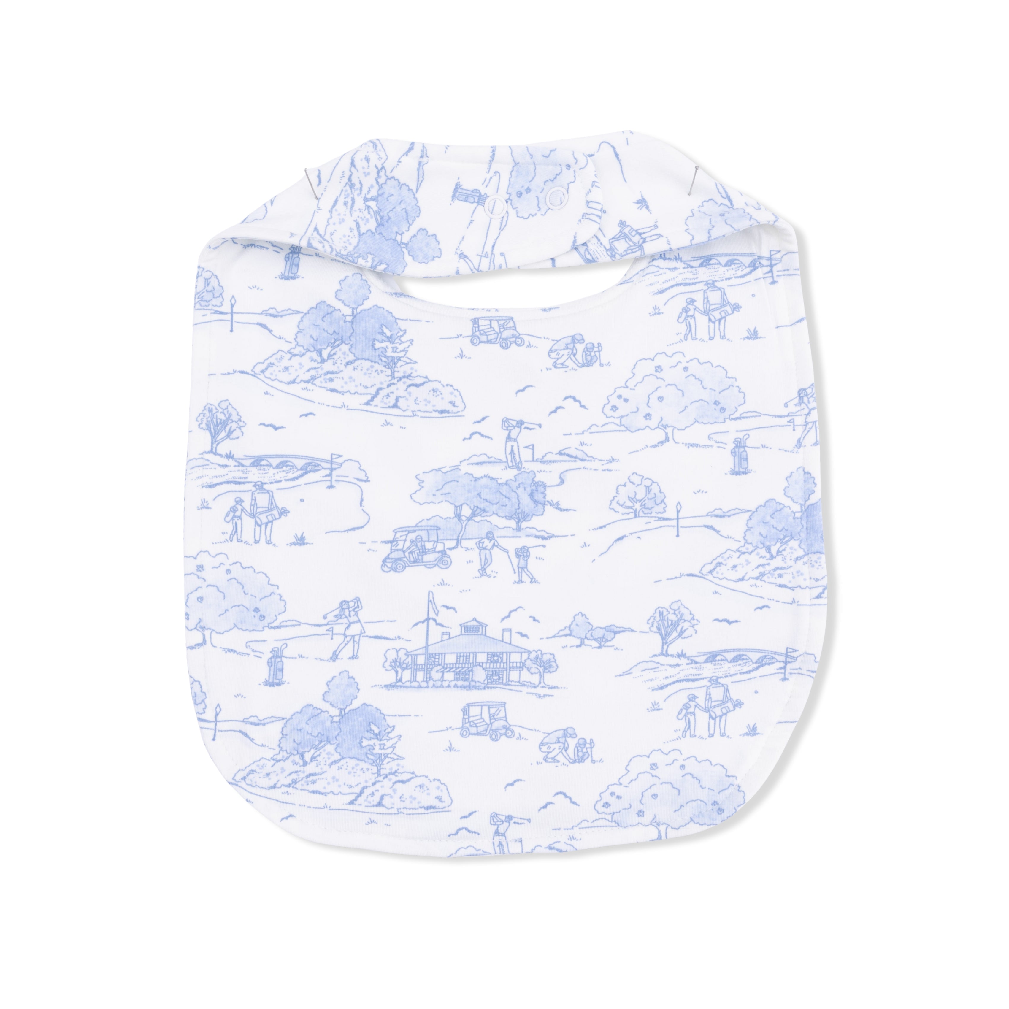 Golf Toile - Feeding Bib-Angel Dear
