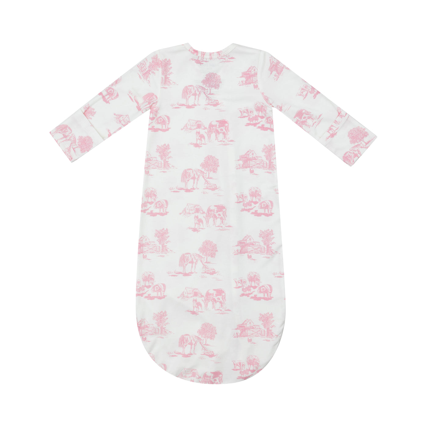 Bundle Gown - Farm Toile Pink-Angel Dear