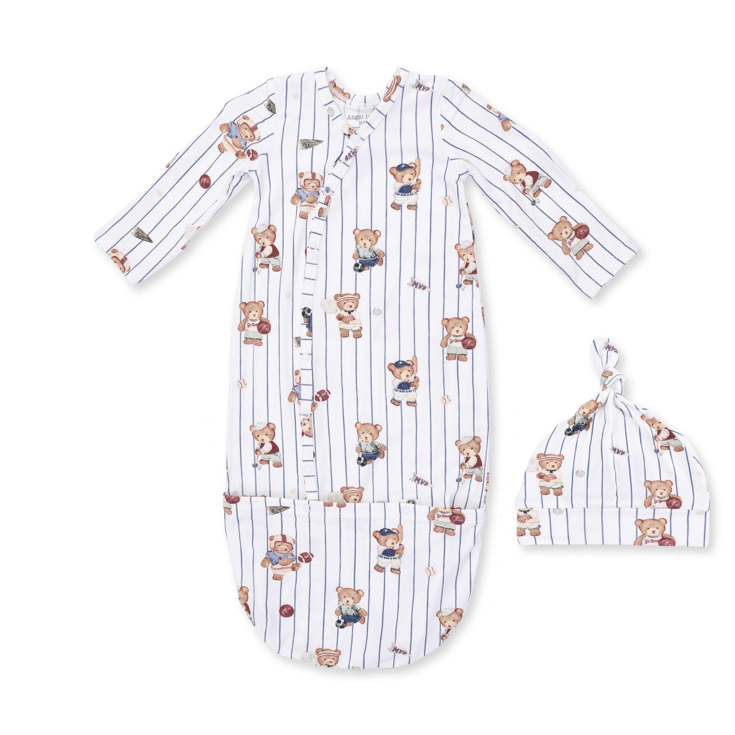 Mixed Sports Bears - Bundle Gown and Knotted Hat