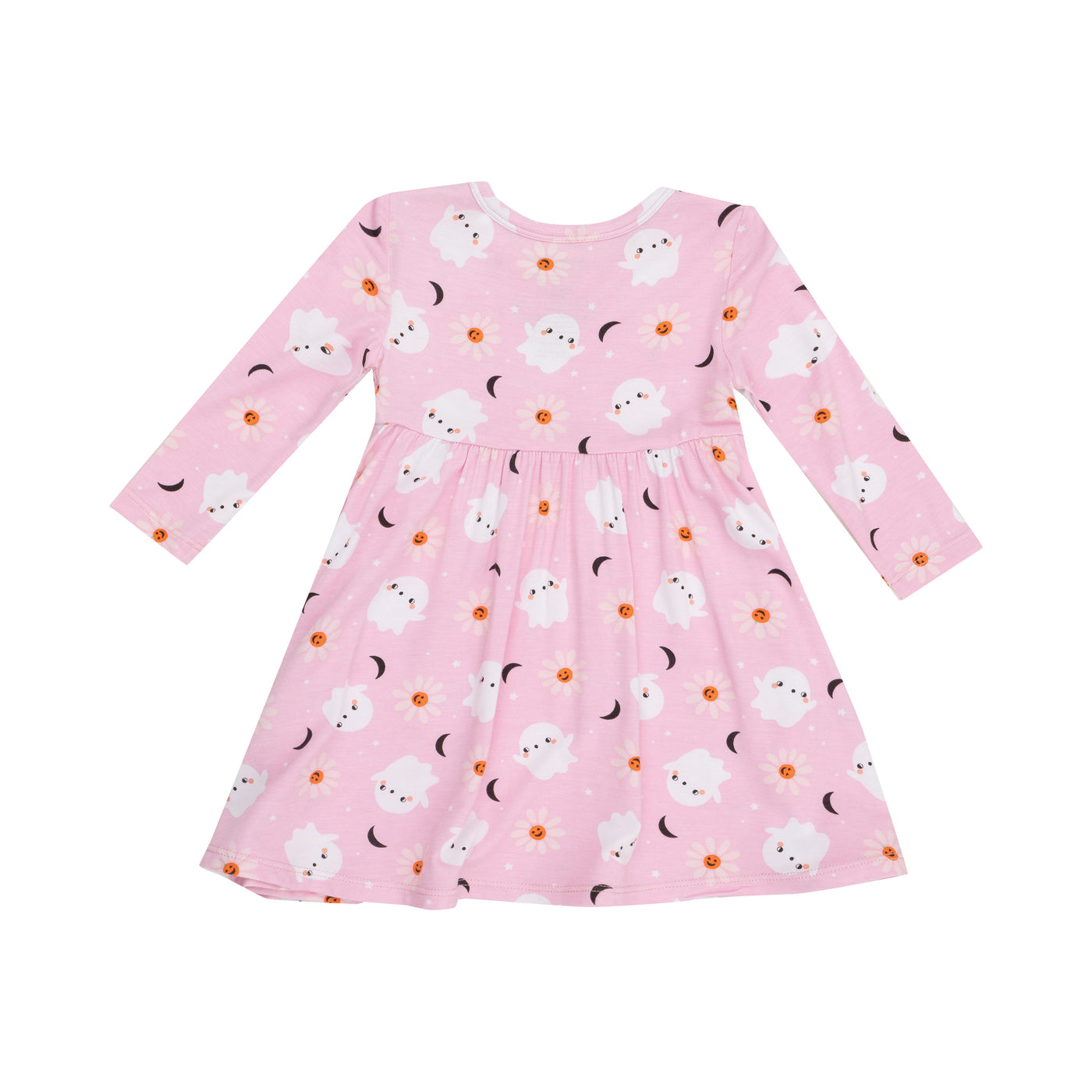 Twirly L/S Dress - Spooky Ghost