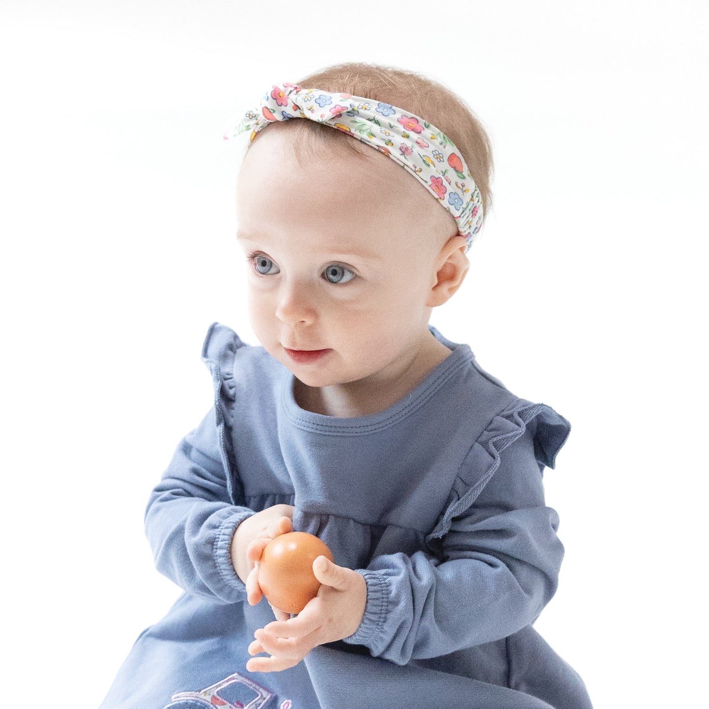 Knot Headband in our  Fall Fruit Floral print from Angel Dear