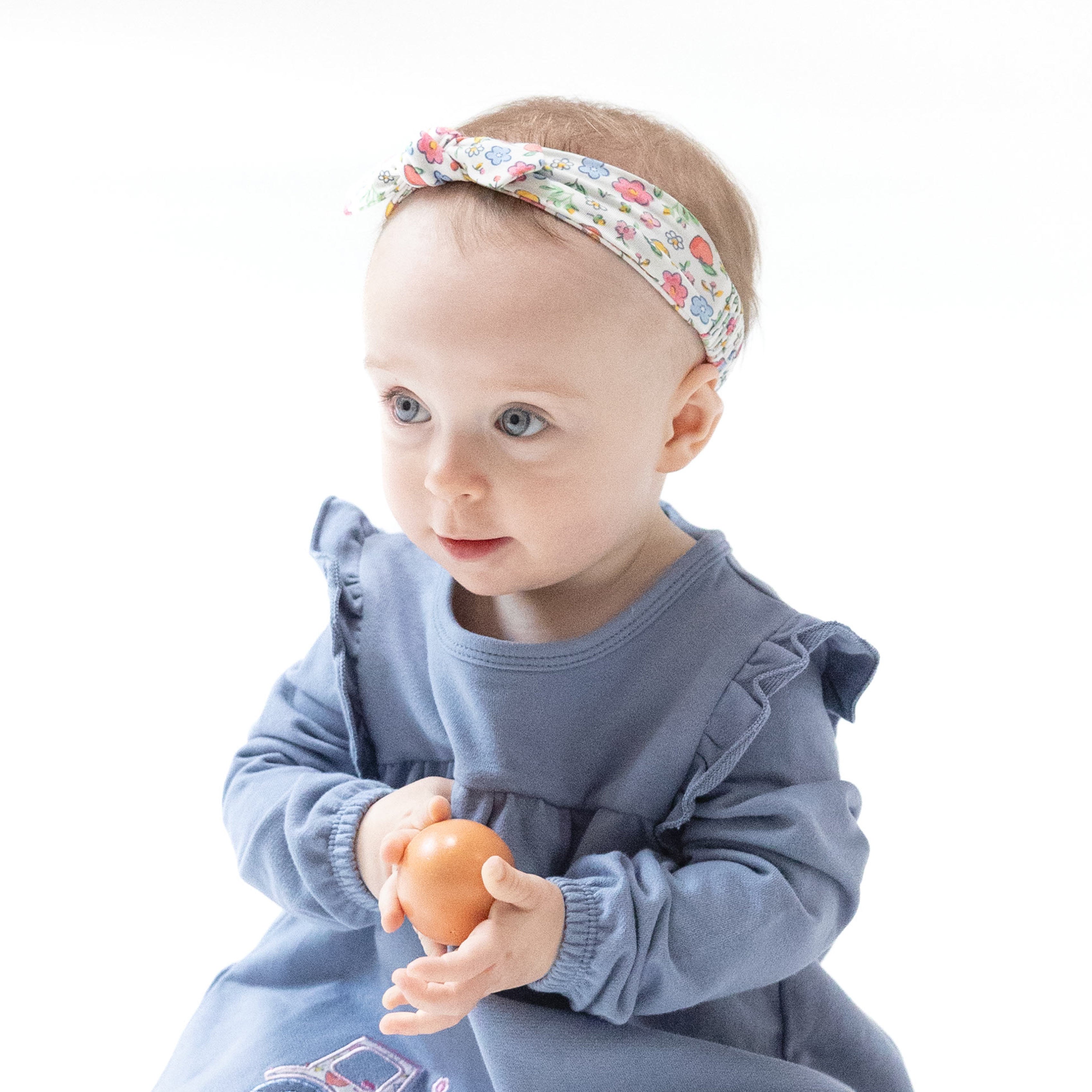 Knot Headband in our  Fall Fruit Floral print from Angel Dear