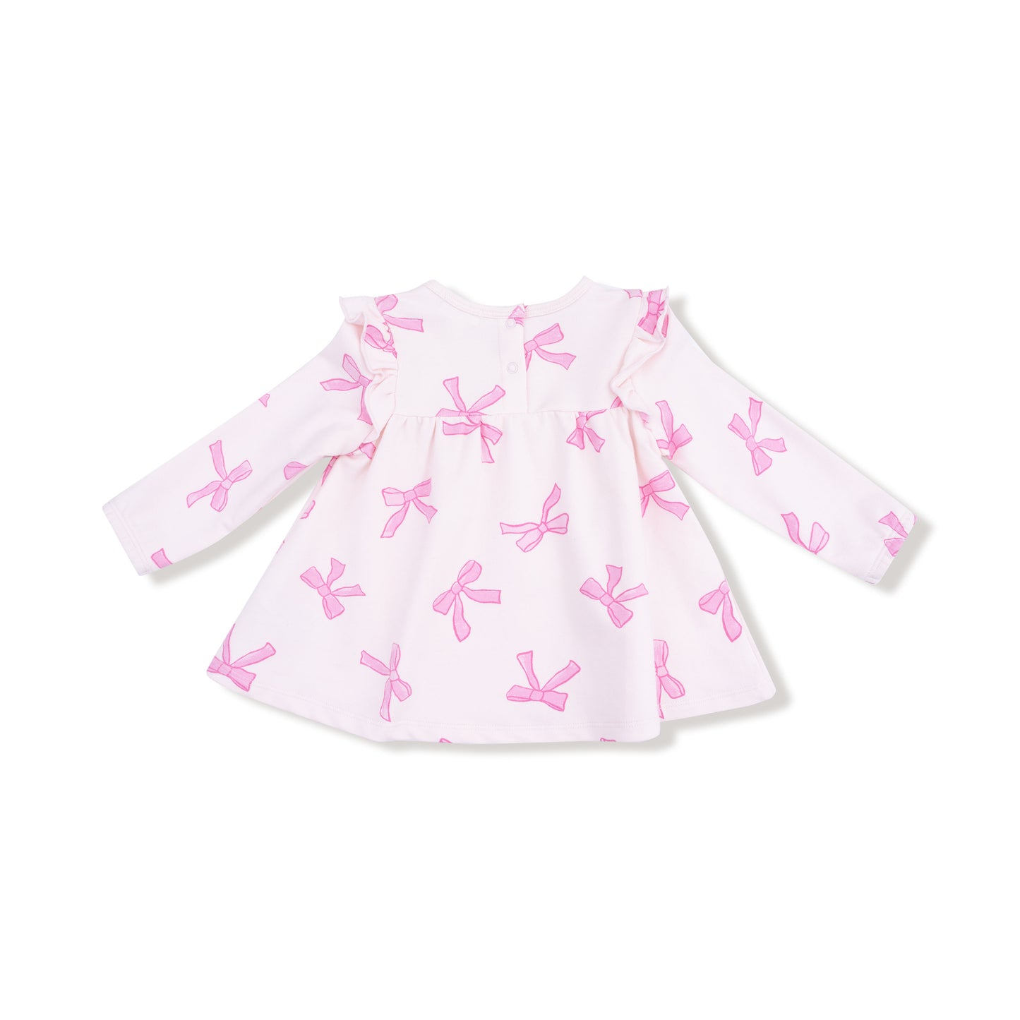 Ruffle Top and Ribbed Legging in our Pretty Bows print from Angel Dear