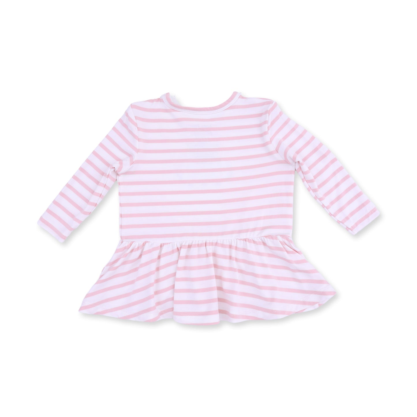 Football Dot and Stripe - Long Sleeve Peplum Top and Ruffle Bells
