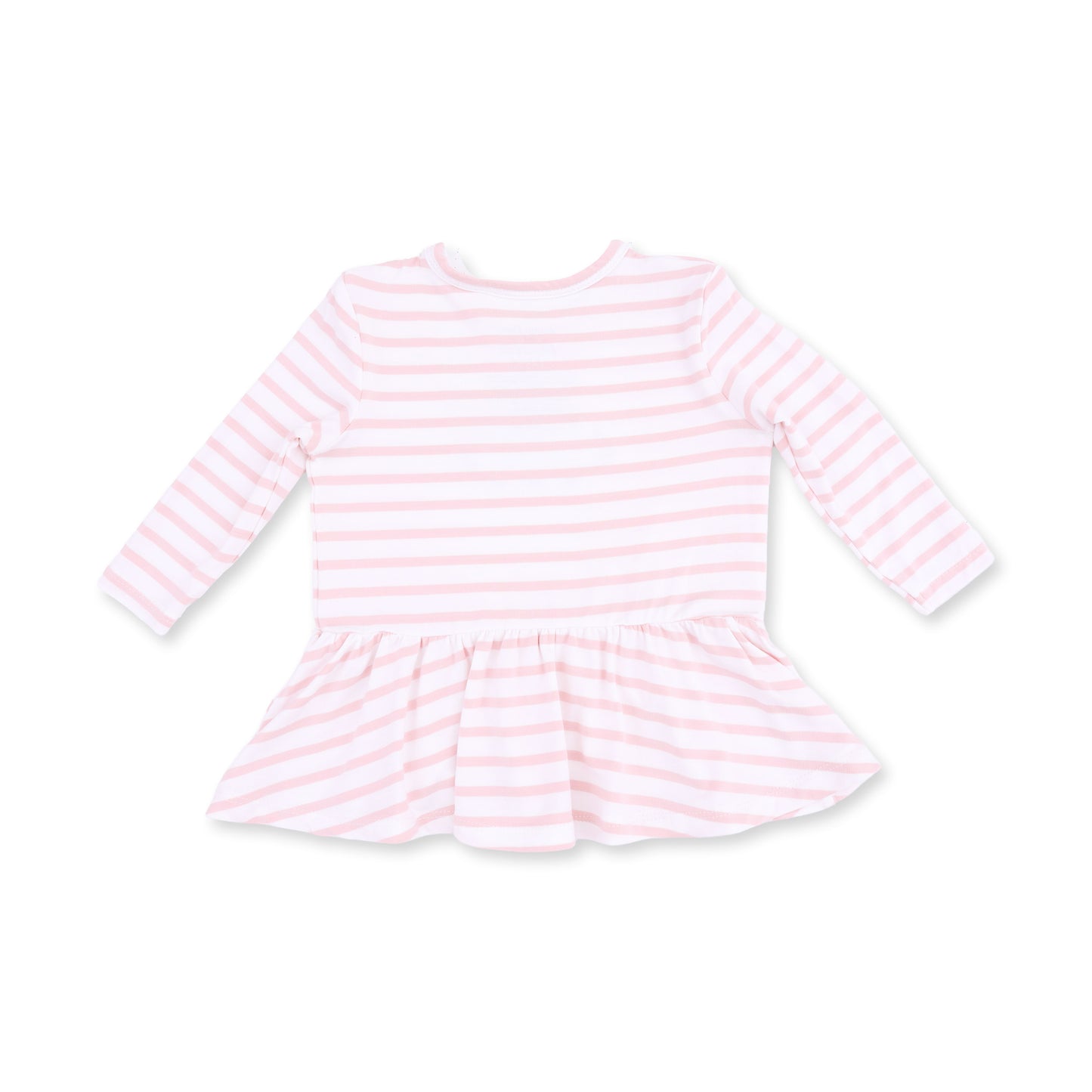 Football Dot and Stripe - Long Sleeve Peplum Top and Ruffle Bells
