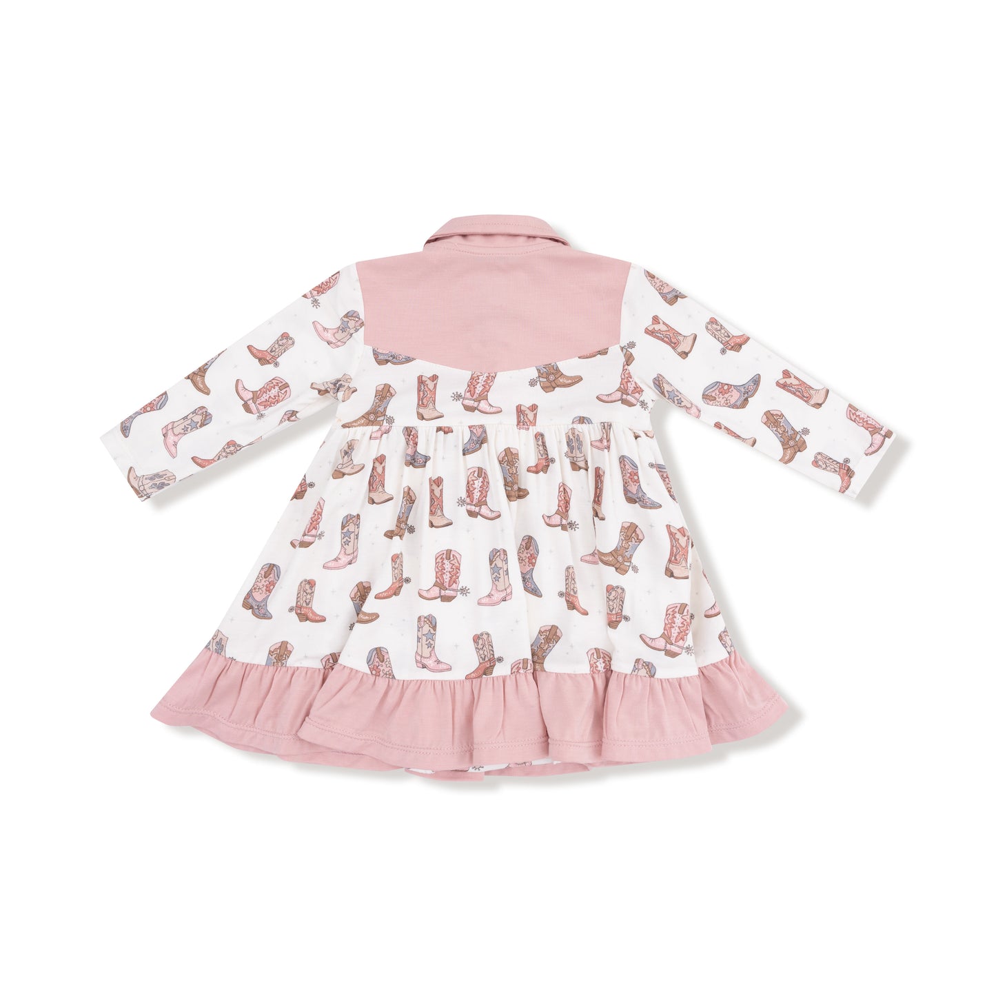 Long Sleeve Cowgirl Bodysuit Dress in our  Future Cowgirl print from Angel Dear