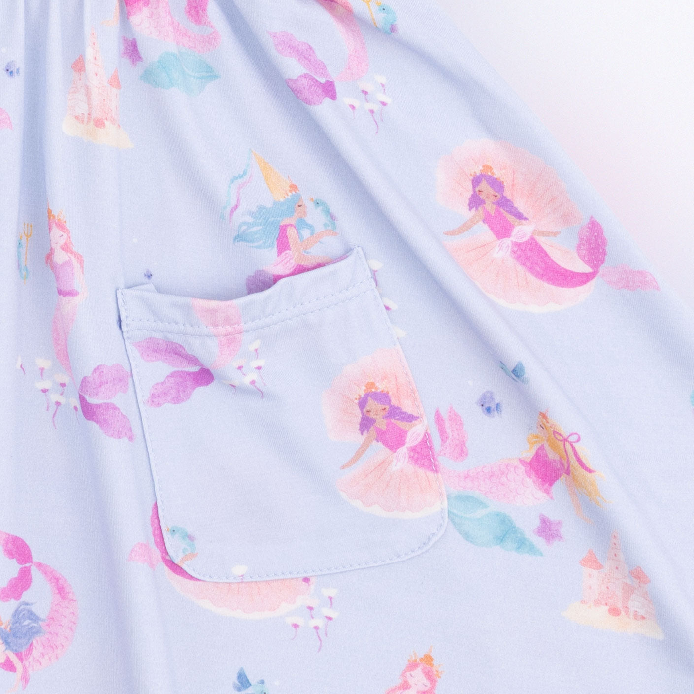 Mermaid Princesses - Twirly Short Sleeve Dress