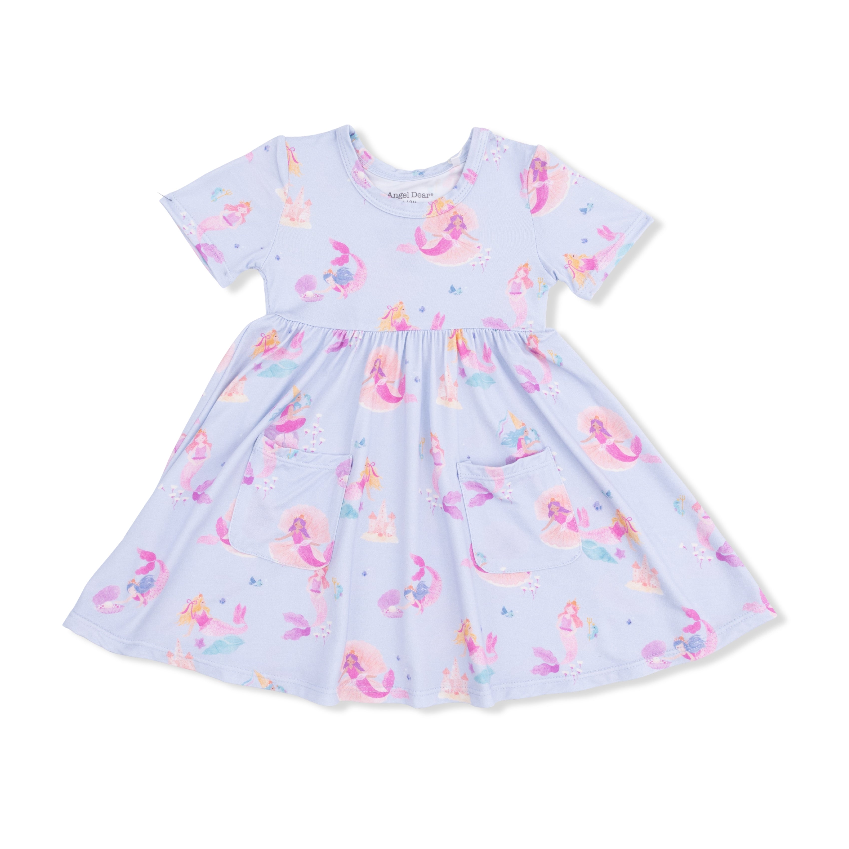 Mermaid Princesses - Twirly Short Sleeve Dress – Angel Dear