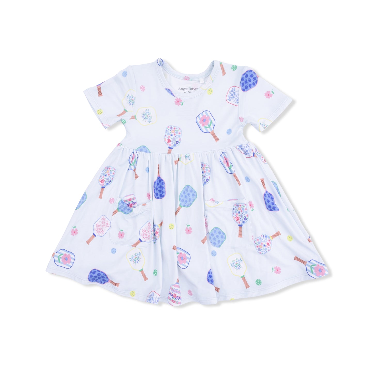 Floral Pickleball - Twirly Dress with Cartwheel Short-Angel Dear