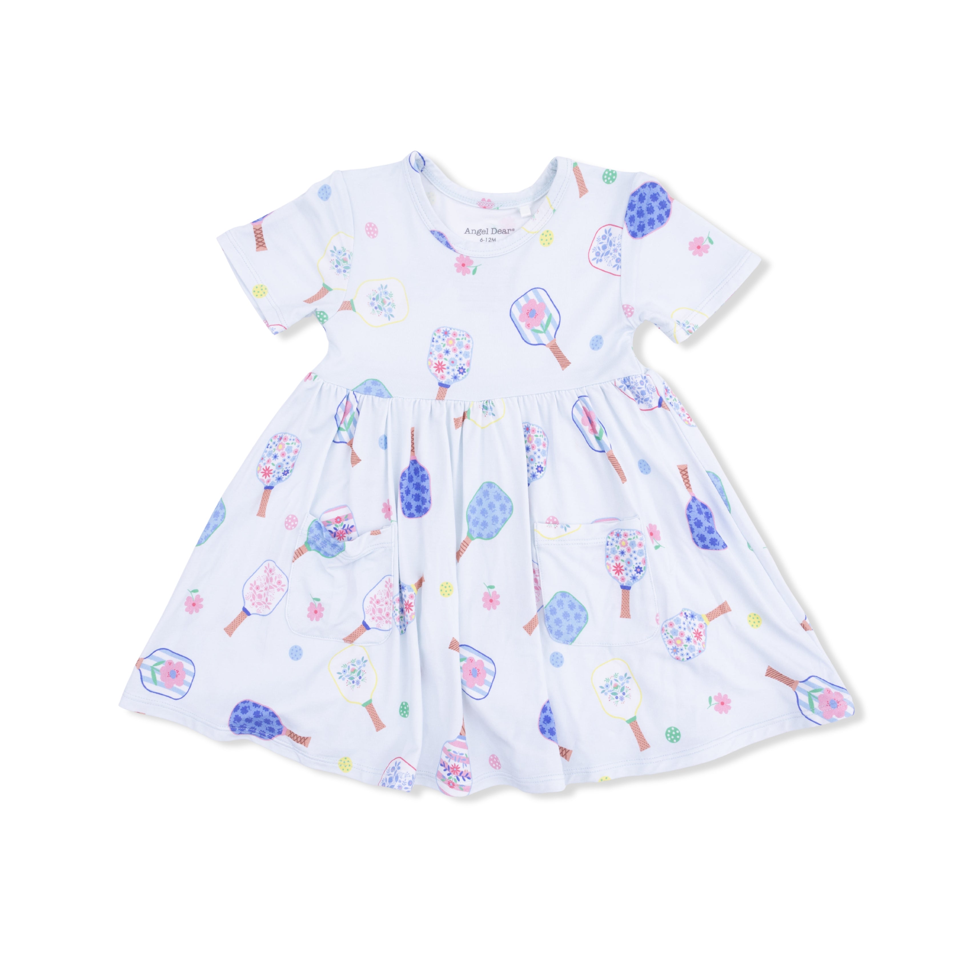 Floral Pickleball - Twirly Dress with Cartwheel Short-Angel Dear