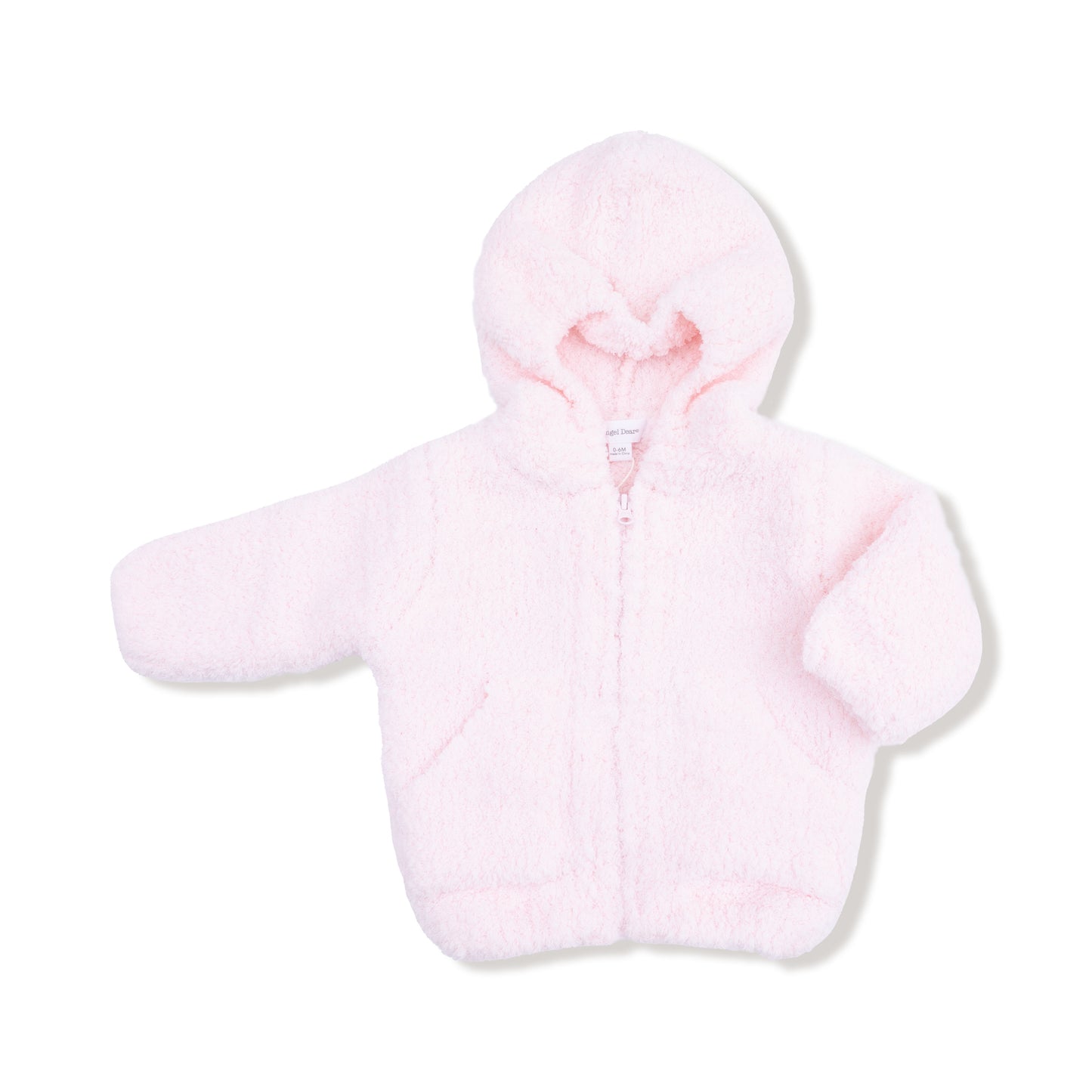 Chenille Hoodie - Pretty Pink-Angel Dear