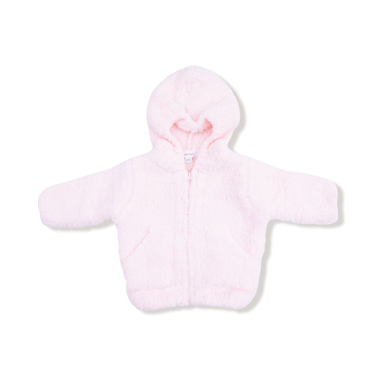 Chenille Hoodie - Pretty Pink-Angel Dear