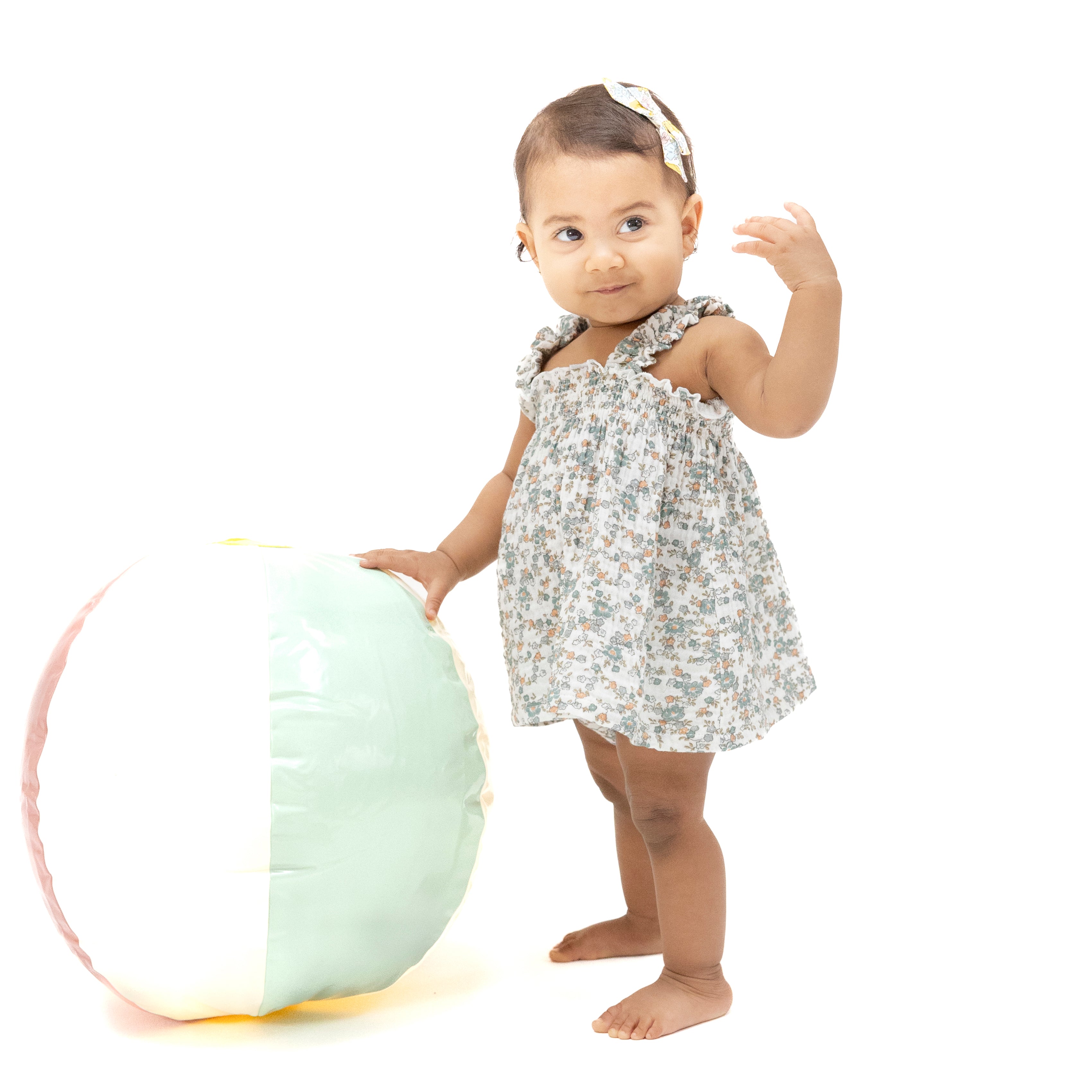 Camille Floral - Ruffly Strap Top and Bloomer-Angel Dear