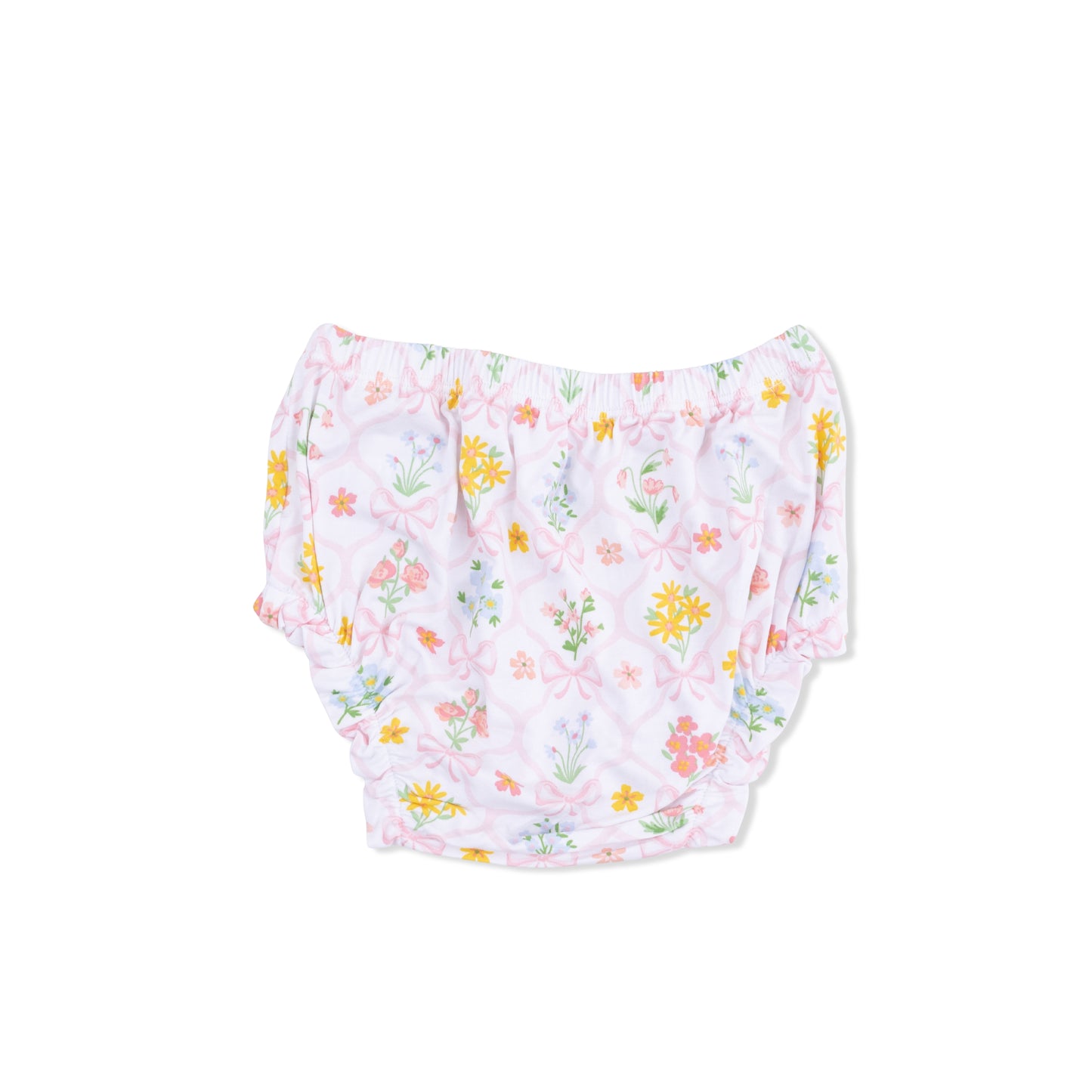Spring Blooms Bow Trellis - Ruffly Strap Top and Bloomer-Angel Dear