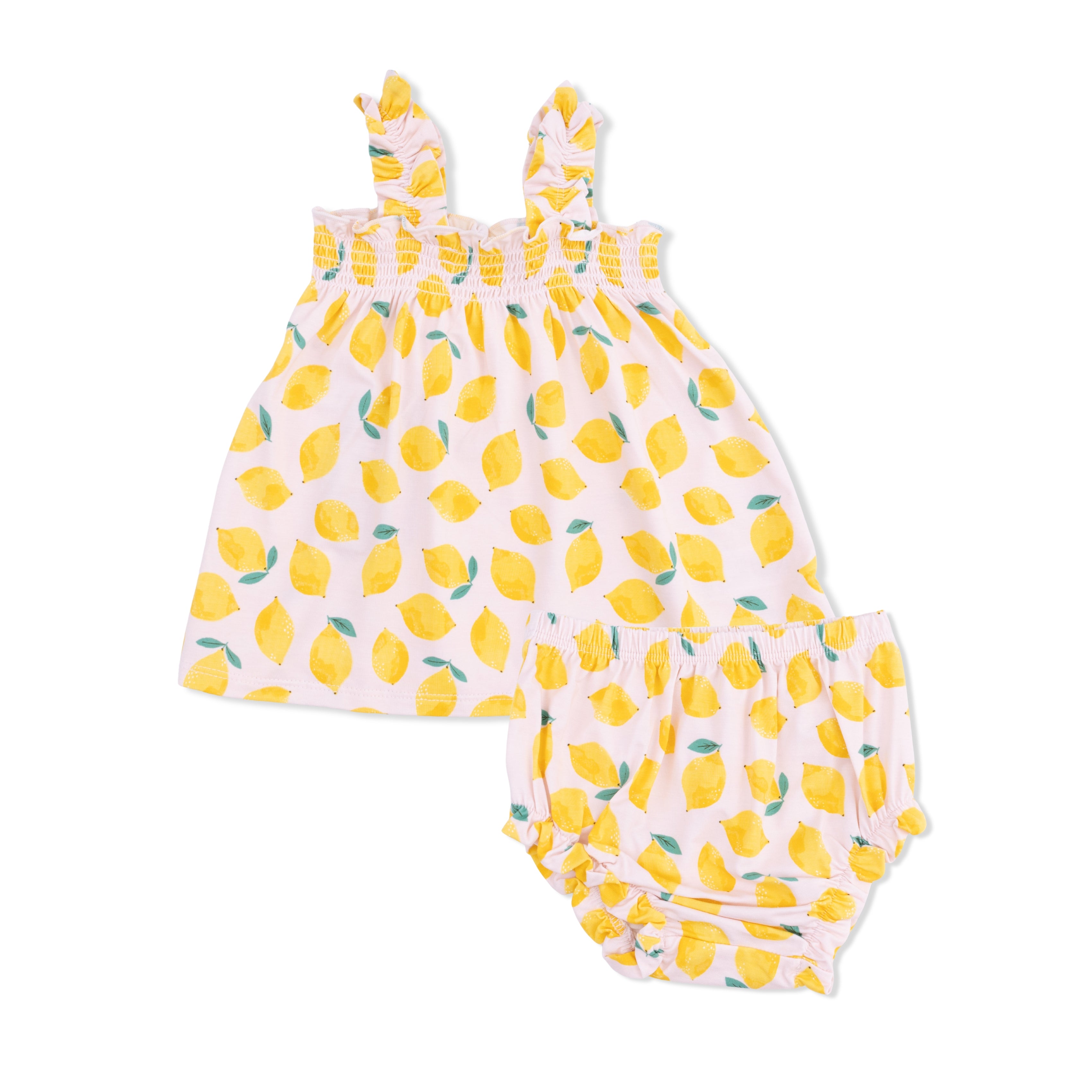 Sunny Lemons - Ruffly Strap Top and Bloomer-Angel Dear