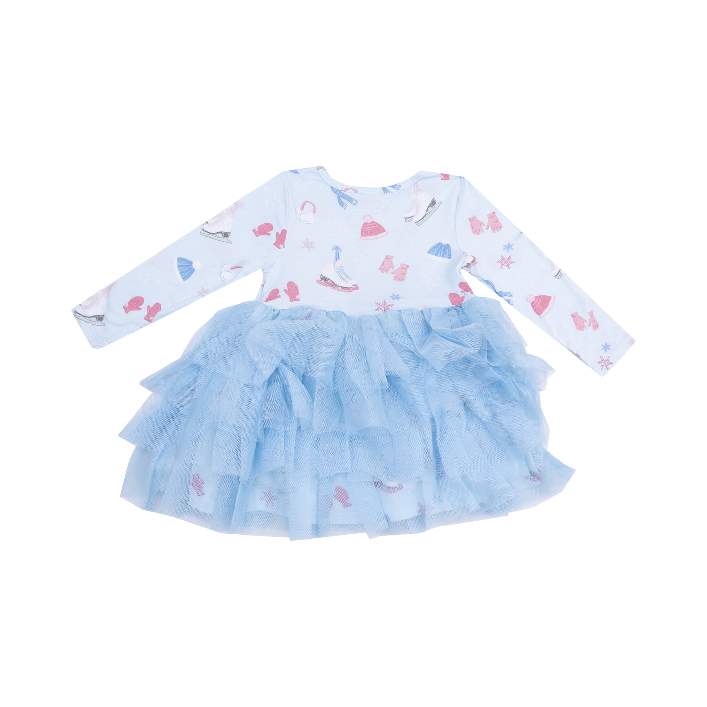 L/S Layered Tulle Dress - Ice Skating-Angel Dear