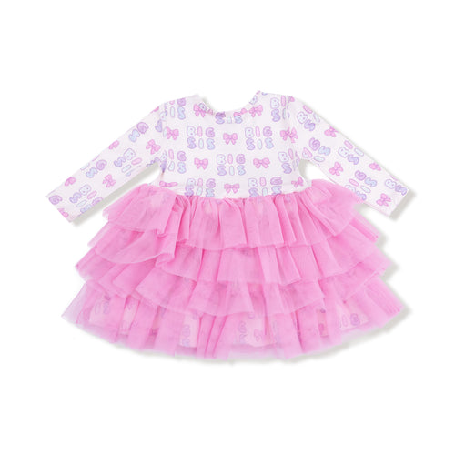 Big Sis - Long Sleeve Layered Tulle Dress 5 Big Sis - Long Sleeve Layered Tulle Dress 5