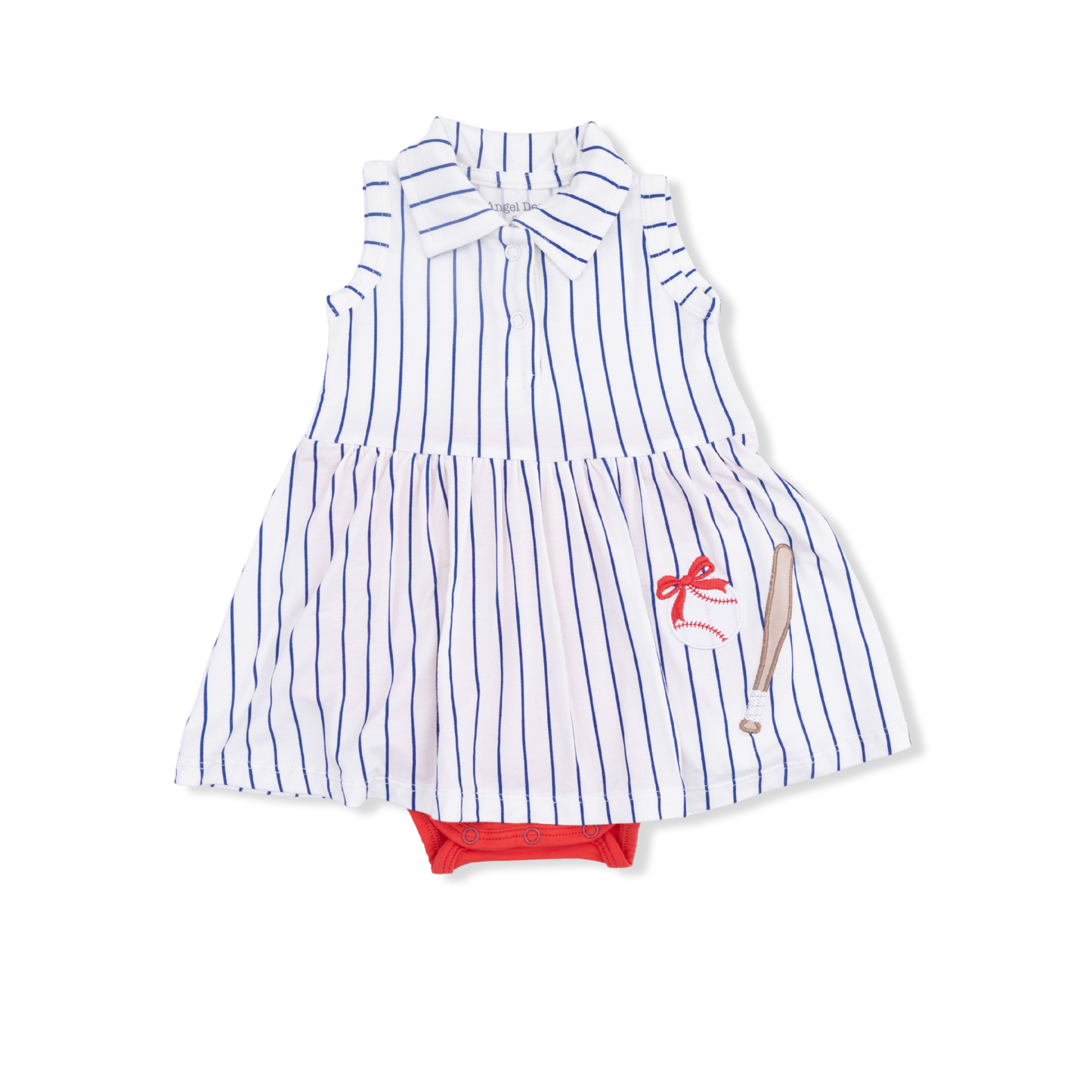 Baseball Stripe - Polo Tennis Dress-Angel Dear