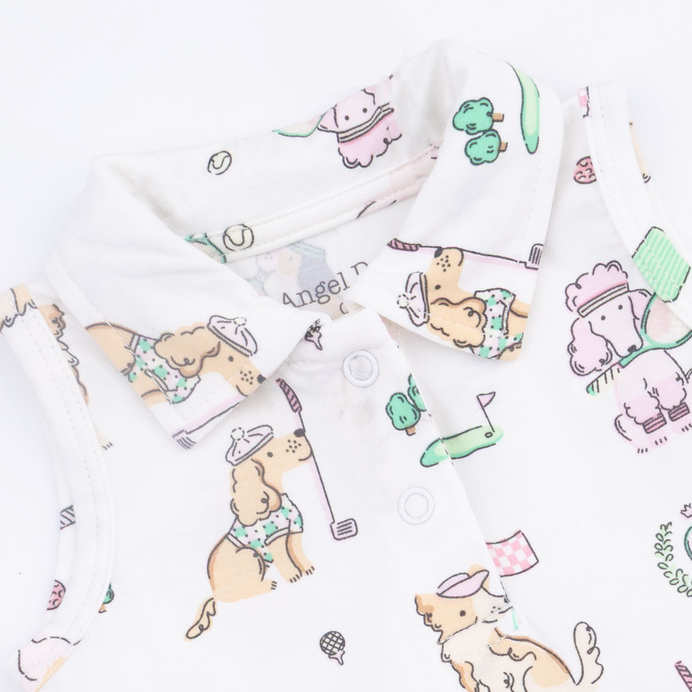 Country Club Dogs Pink - Polo Tennis Dress & Headband-Angel Dear