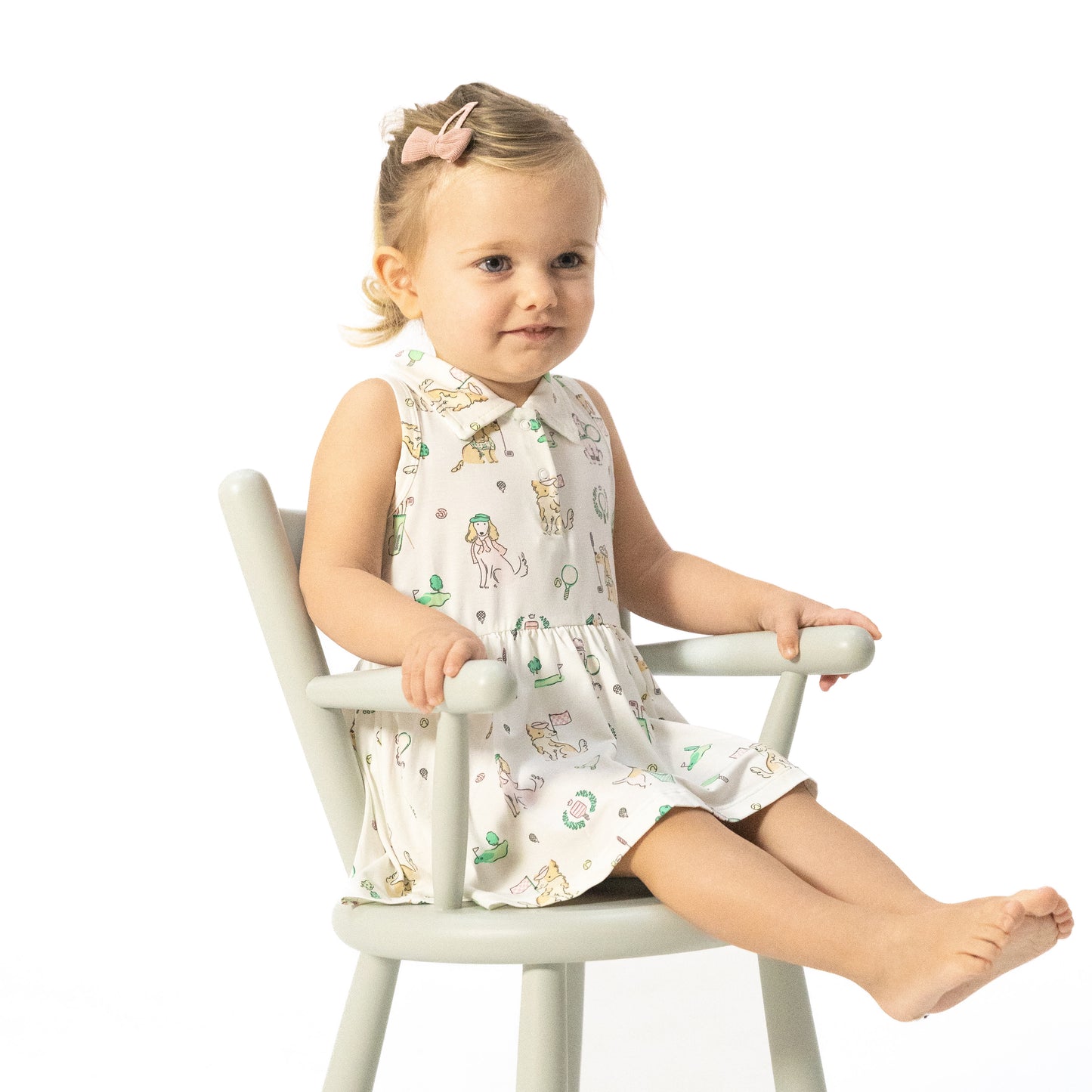 Country Club Dogs Pink - Polo Tennis Dress-Angel Dear