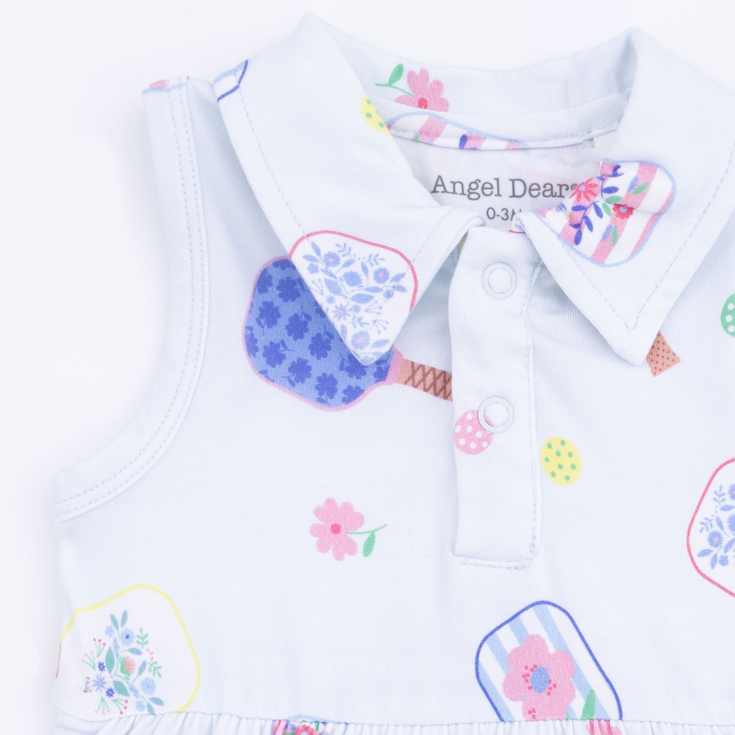 Floral Pickleball - Polo Tennis Dress-Angel Dear