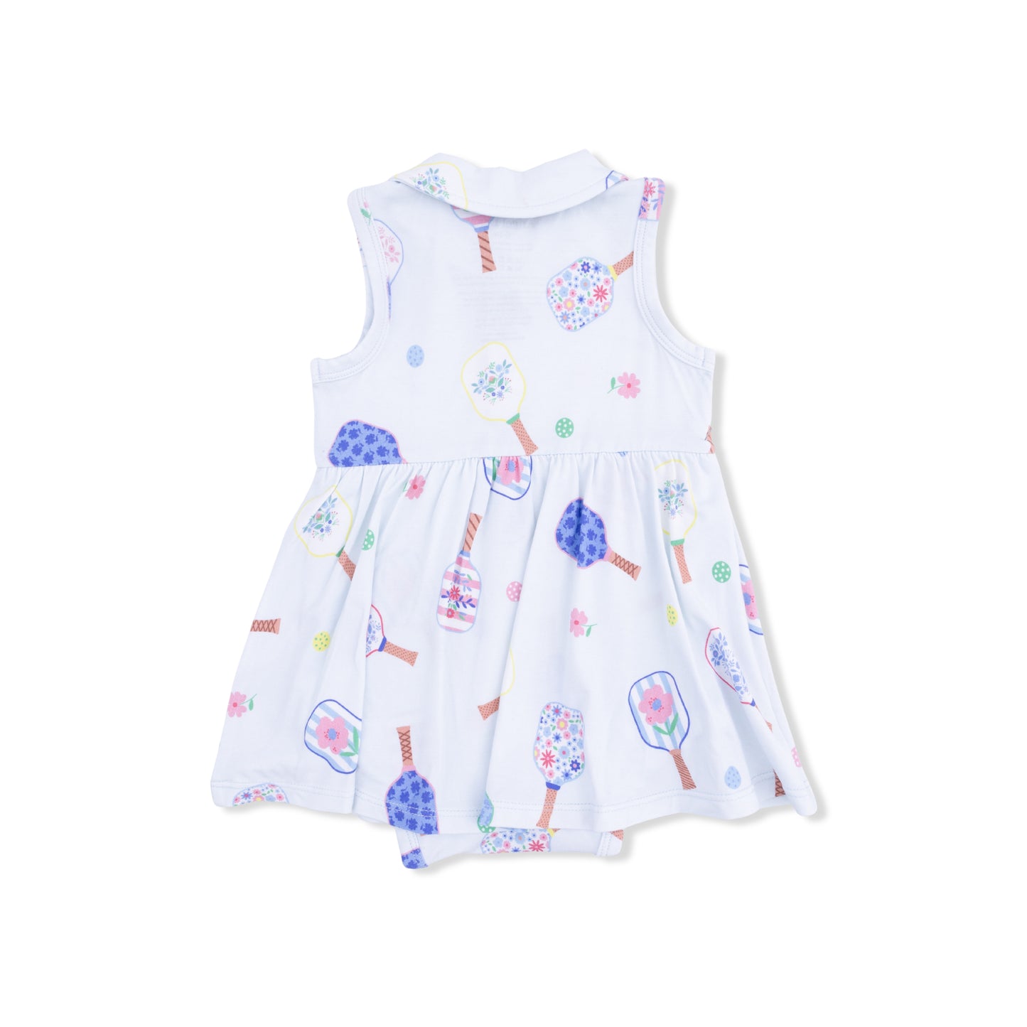 Floral Pickleball - Polo Tennis Dress-Angel Dear
