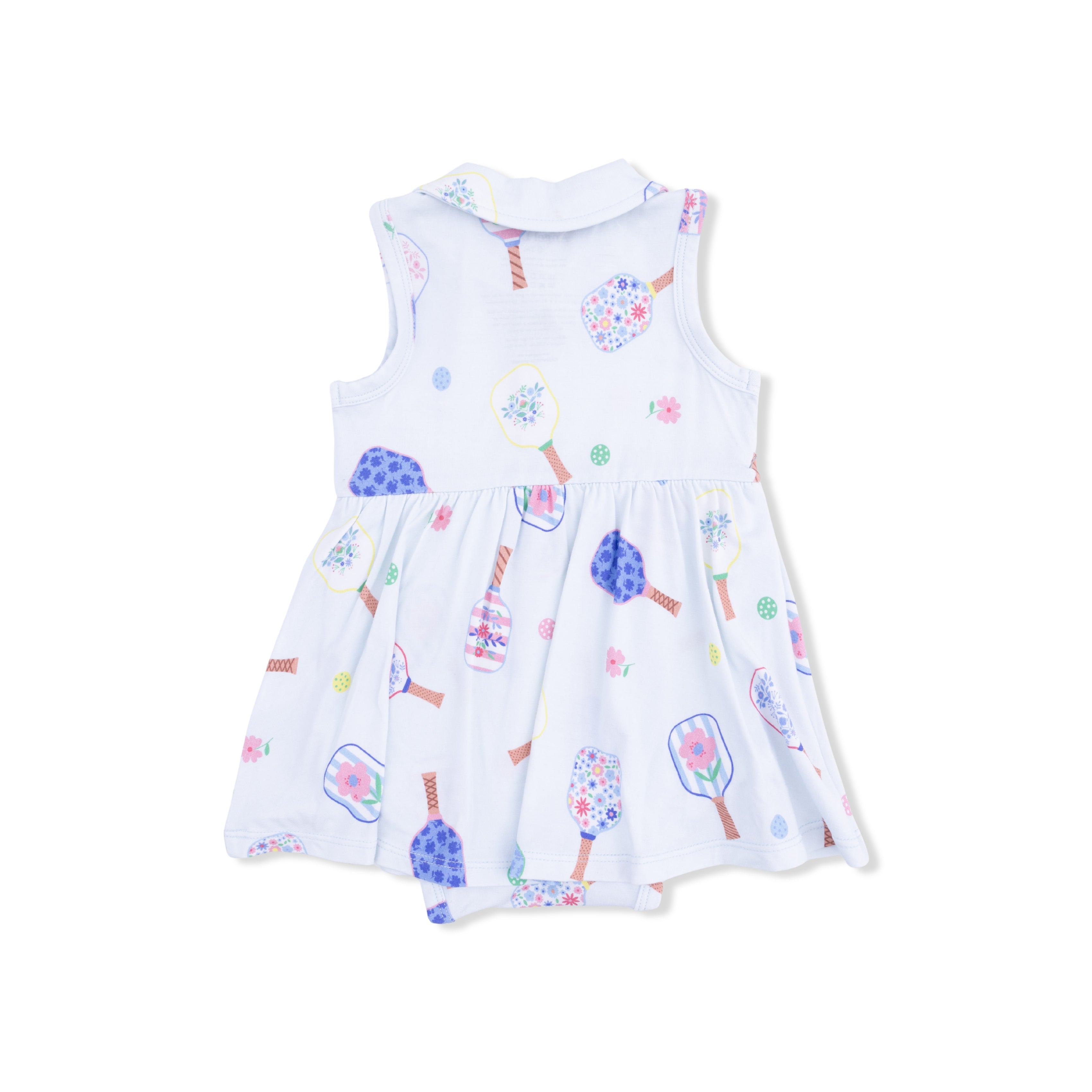 Floral Pickleball - Polo Tennis Dress-Angel Dear