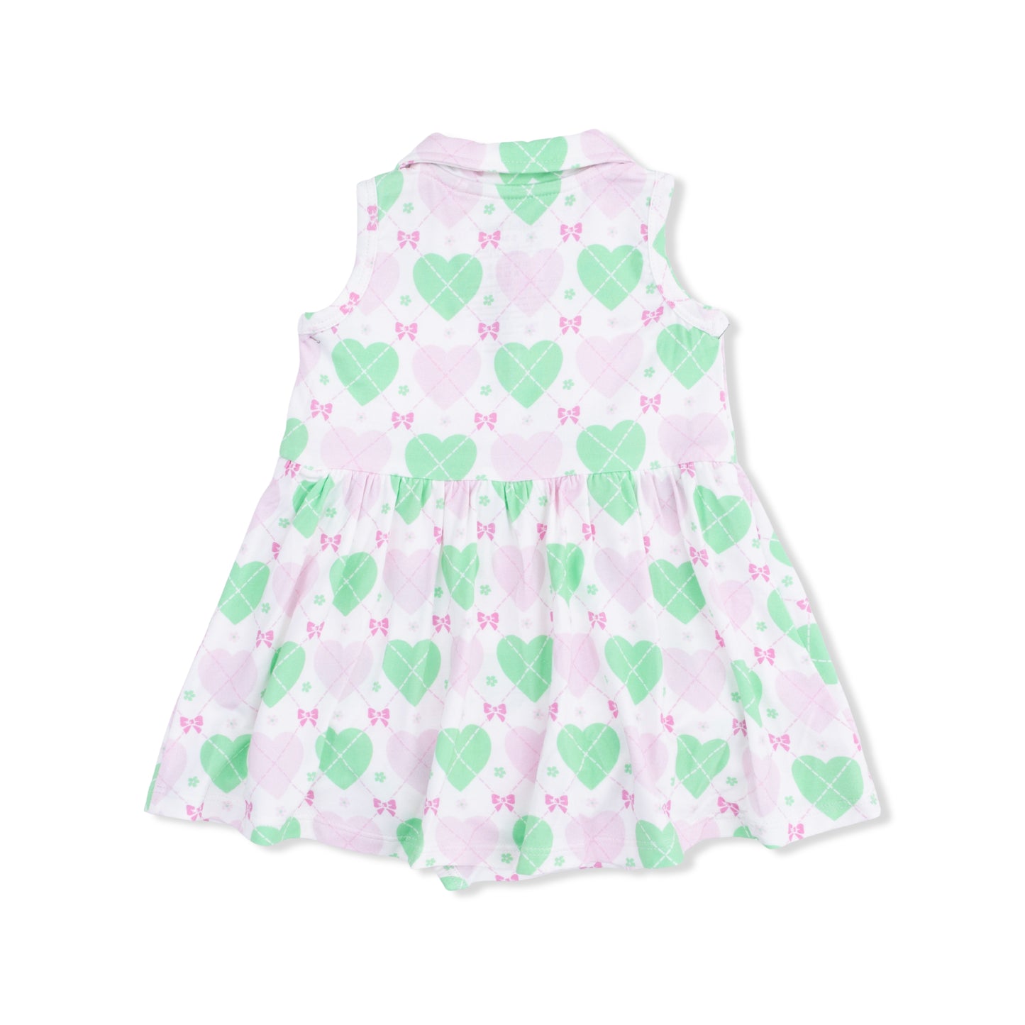 Heart Argyle - Polo Tennis Dress-Angel Dear