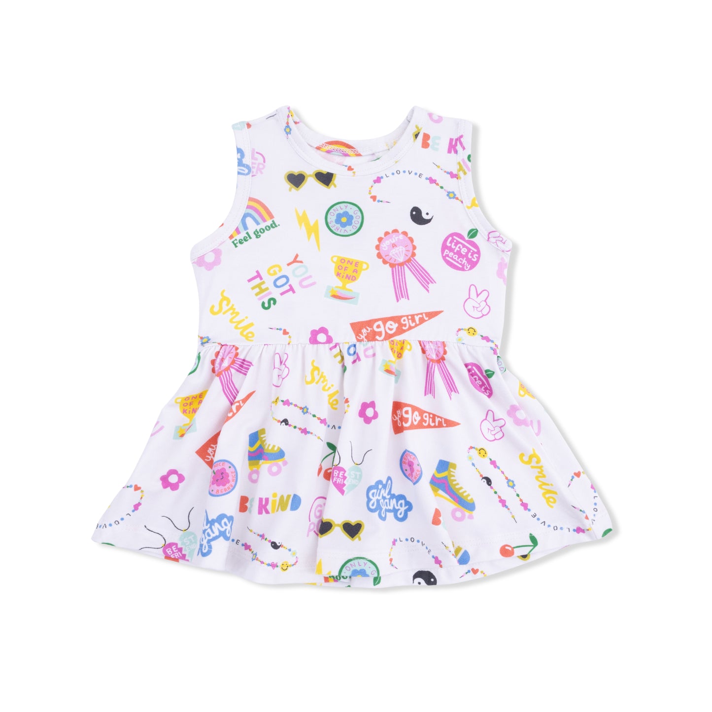 Girl Power - Peplum Tank Top and Bike Short-Angel Dear