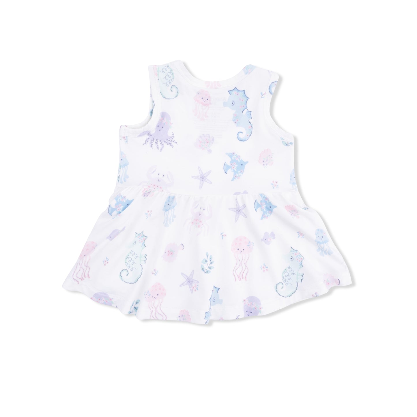 Floral Sea Creatures - Peplum Tank Top and Bike Short-Angel Dear