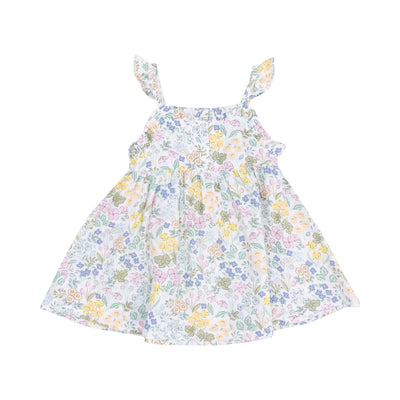 Paperbag Ruffle Sundress with Diaper Cover - Samantha Floral